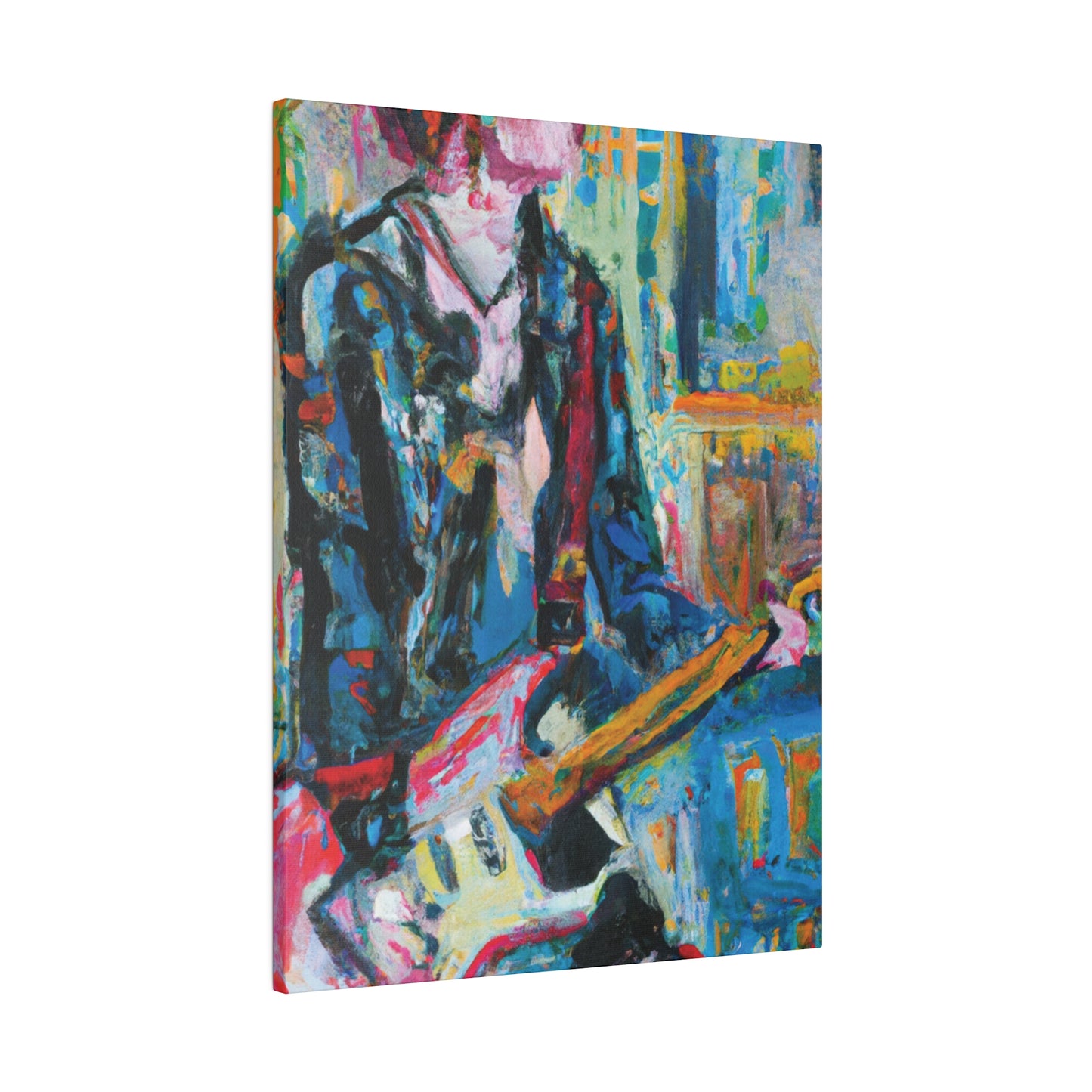 4712U - Rockstar Oil Painting Style Print | Poster | Home Decor | Wall Art | Music Art | Canvas