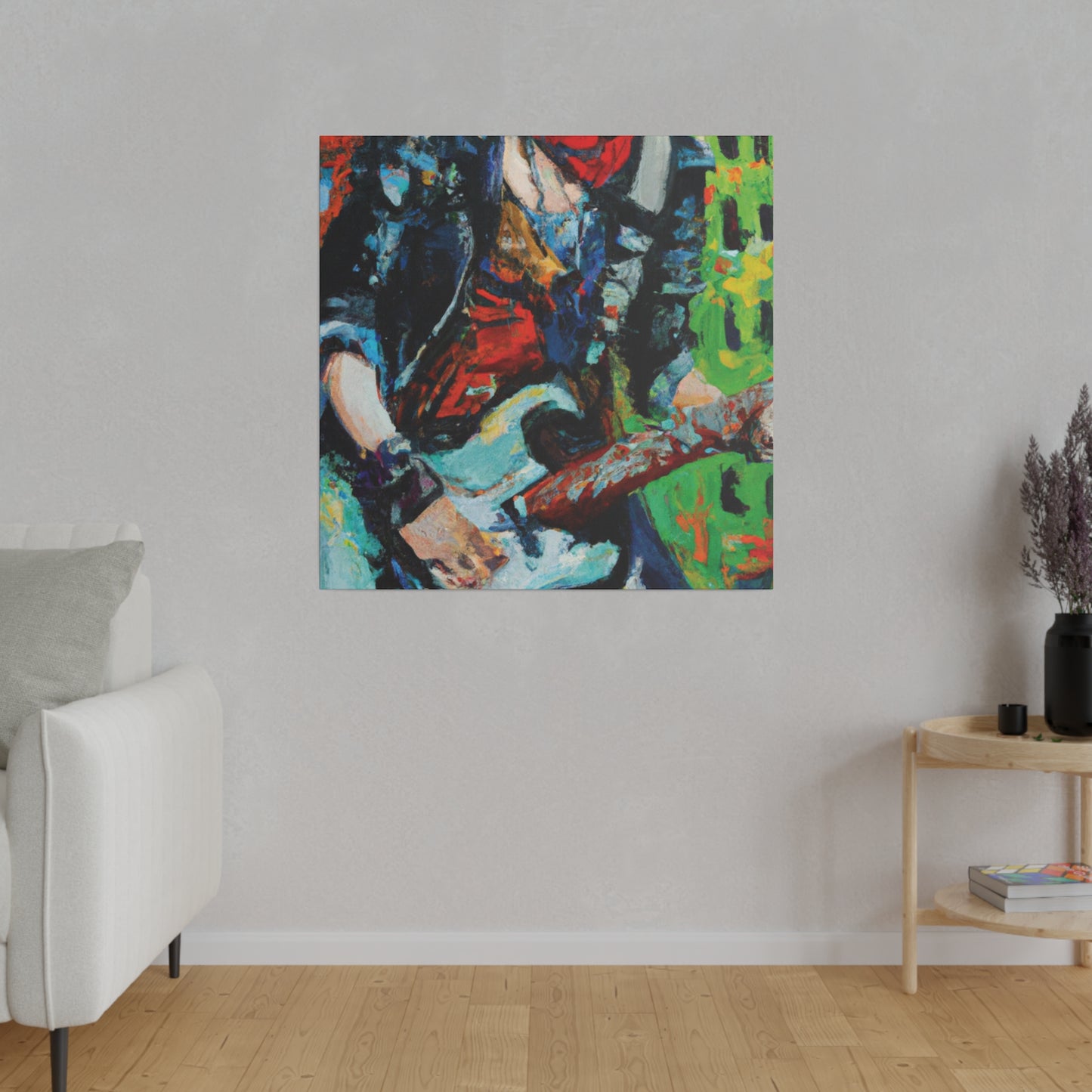 4485G - Rockstar Oil Painting Style Print | Poster | Home Decor | Wall Art | Music Art | Canvas