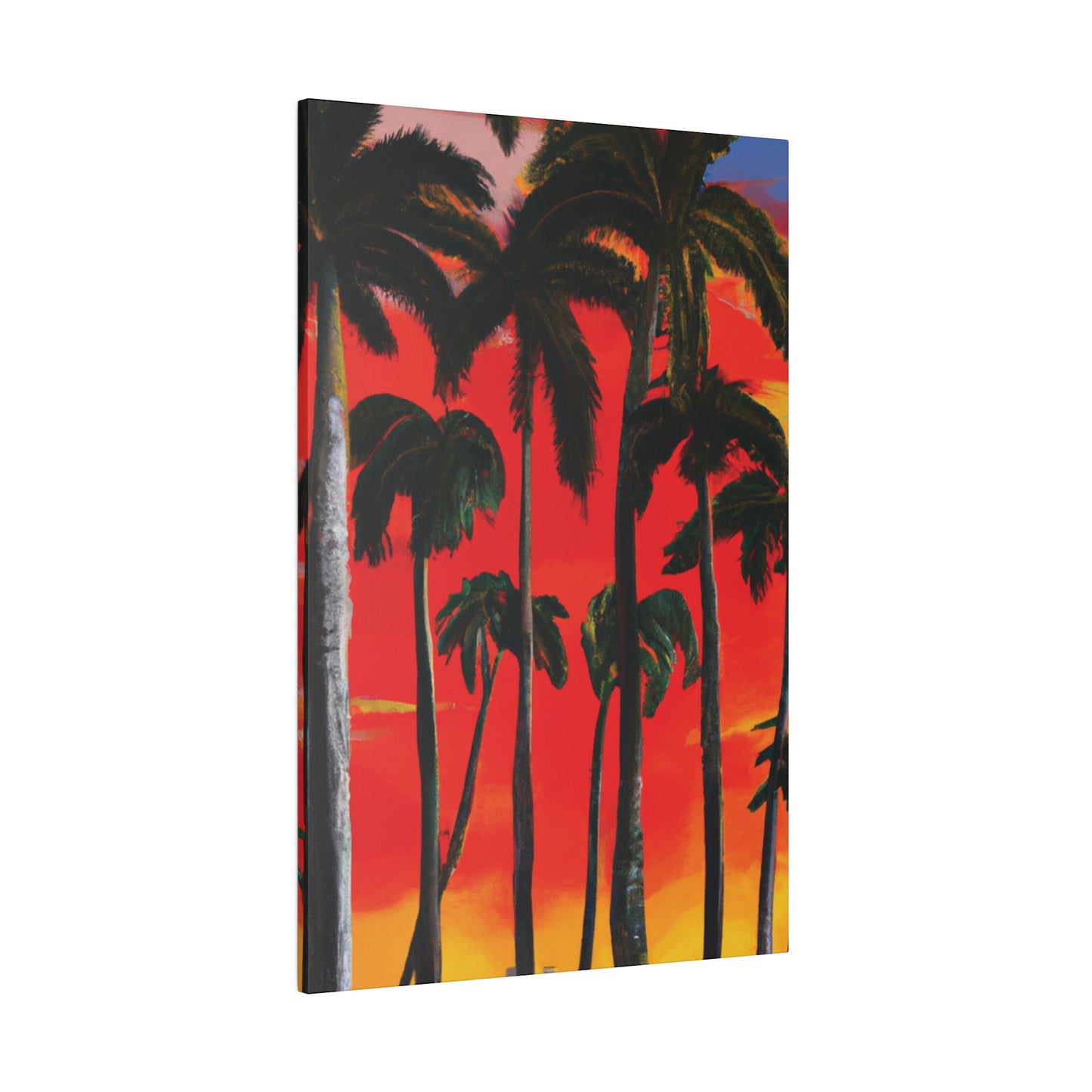 4286K - Miami Beach Sunset Painting Print | Miami | Beach | Sunset | Poster | Home Decor | Wall Art | Canvas