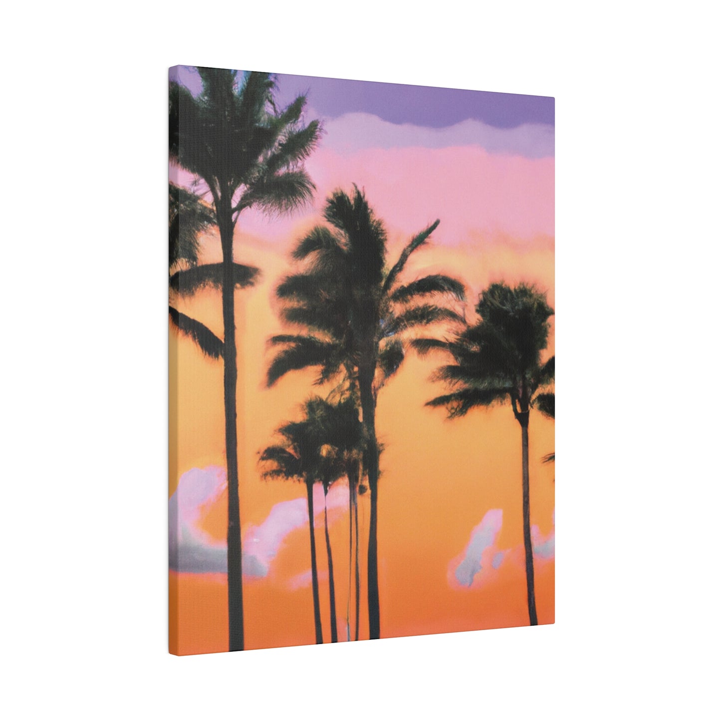 4126T - Miami Beach Sunset Painting Print | Miami | Beach | Sunset | Poster | Home Decor | Wall Art | Canvas