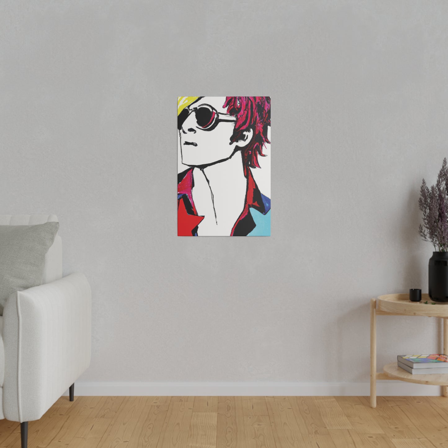 5319A - Rockstar Painting Print | Face | Abstract | Poster | Home Decor | Wall Art | Music Art | Canvas