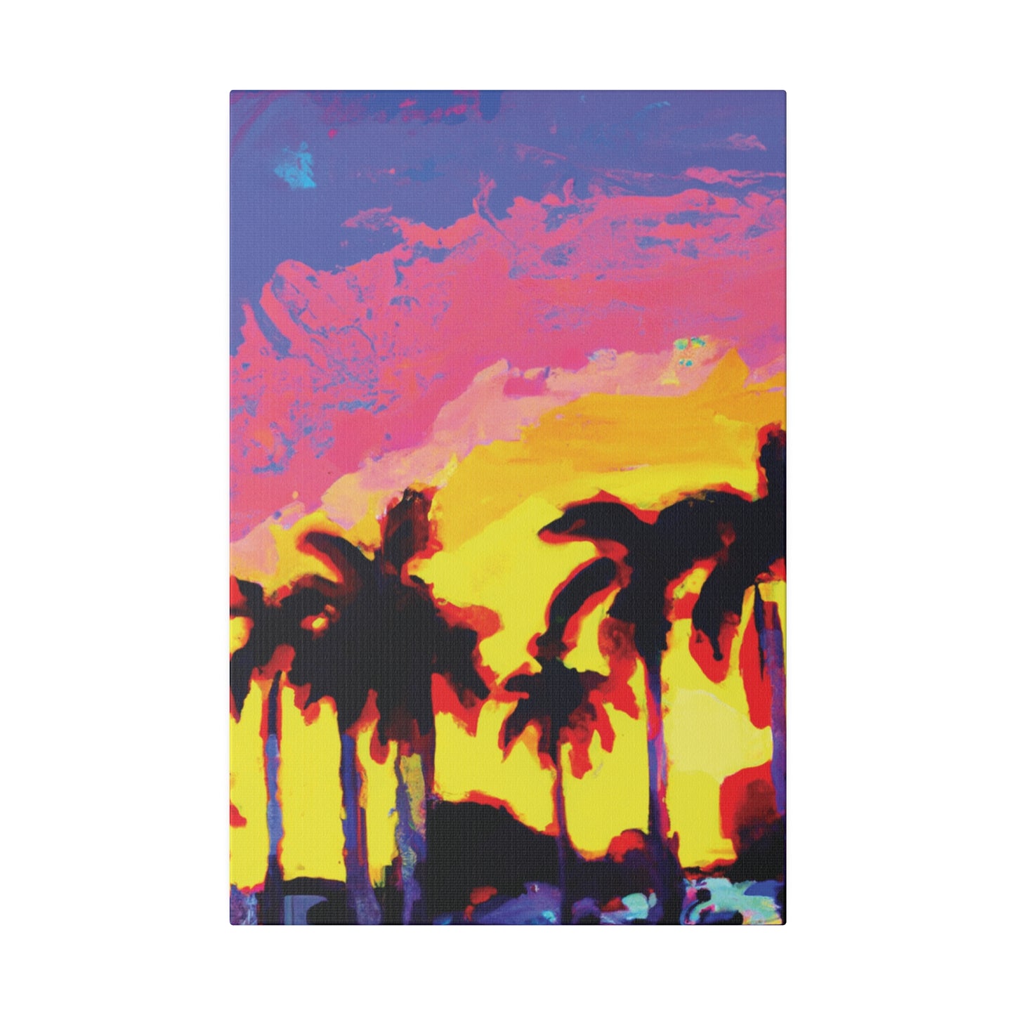 9284G - Miami Beach Sunset Painting Print | Miami | Beach | Sunset | Poster | Home Decor | Wall Art | Canvas
