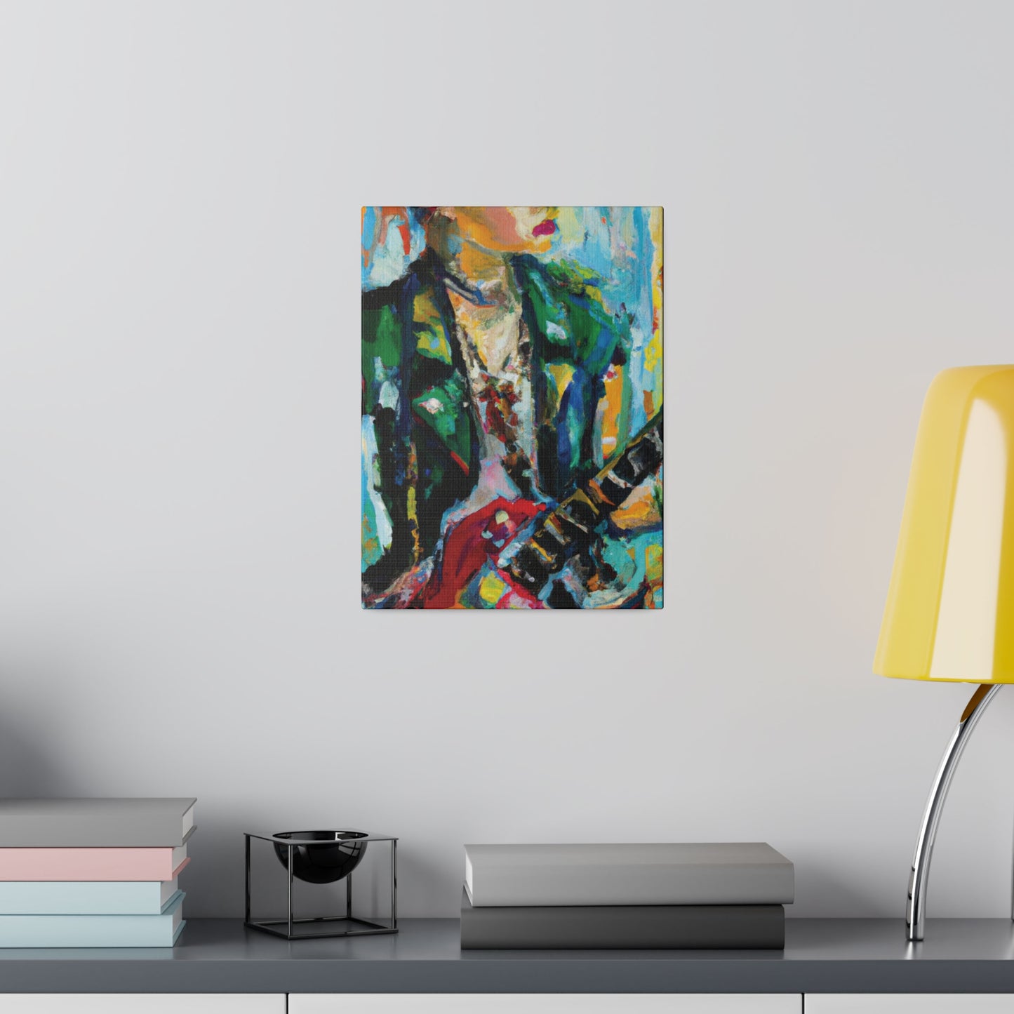 8554D - Rockstar Oil Painting Style Print | Poster | Home Decor | Wall Art | Music Art | Canvas