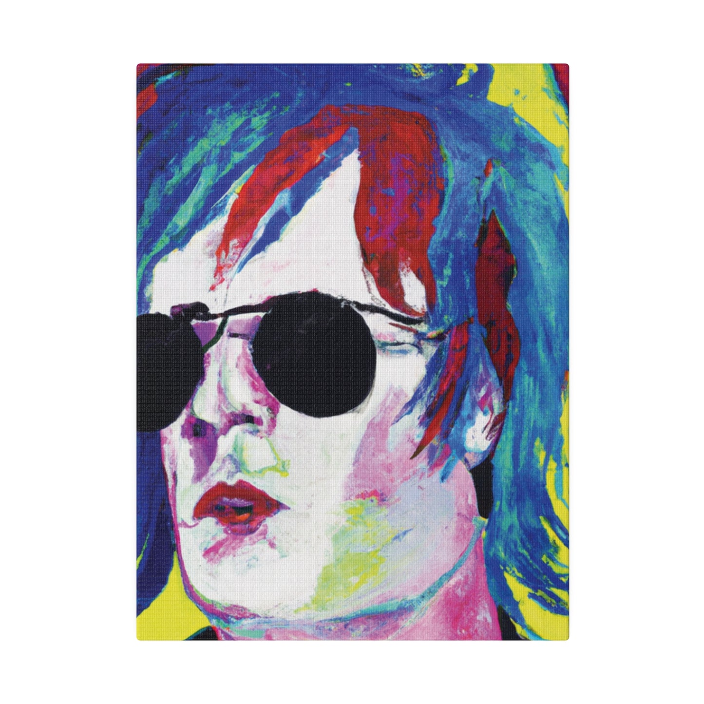 7634A - Rockstar Painting Print | Face | Abstract | Poster | Home Decor | Wall Art | Music Art | Canvas