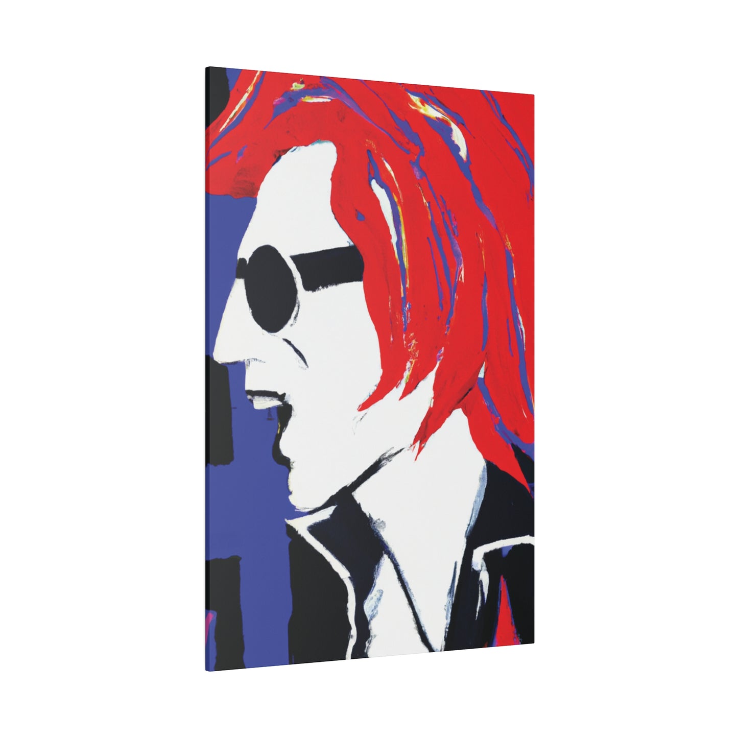 8372Z - Rockstar Painting Print | Face | Abstract | Poster | Home Decor | Wall Art | Music Art | Canvas