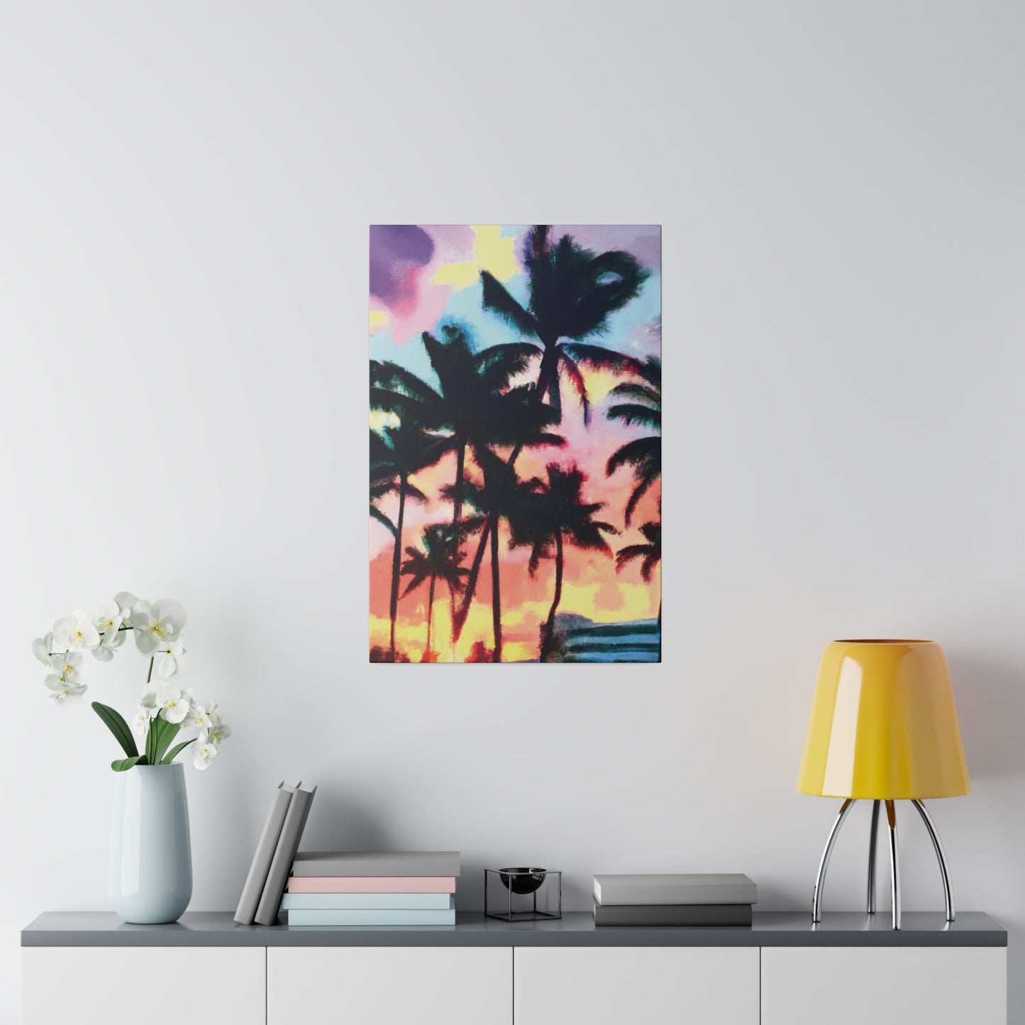 5231V - Miami Beach Sunset Painting Print | Miami | Beach | Sunset | Poster | Home Decor | Wall Art | Canvas