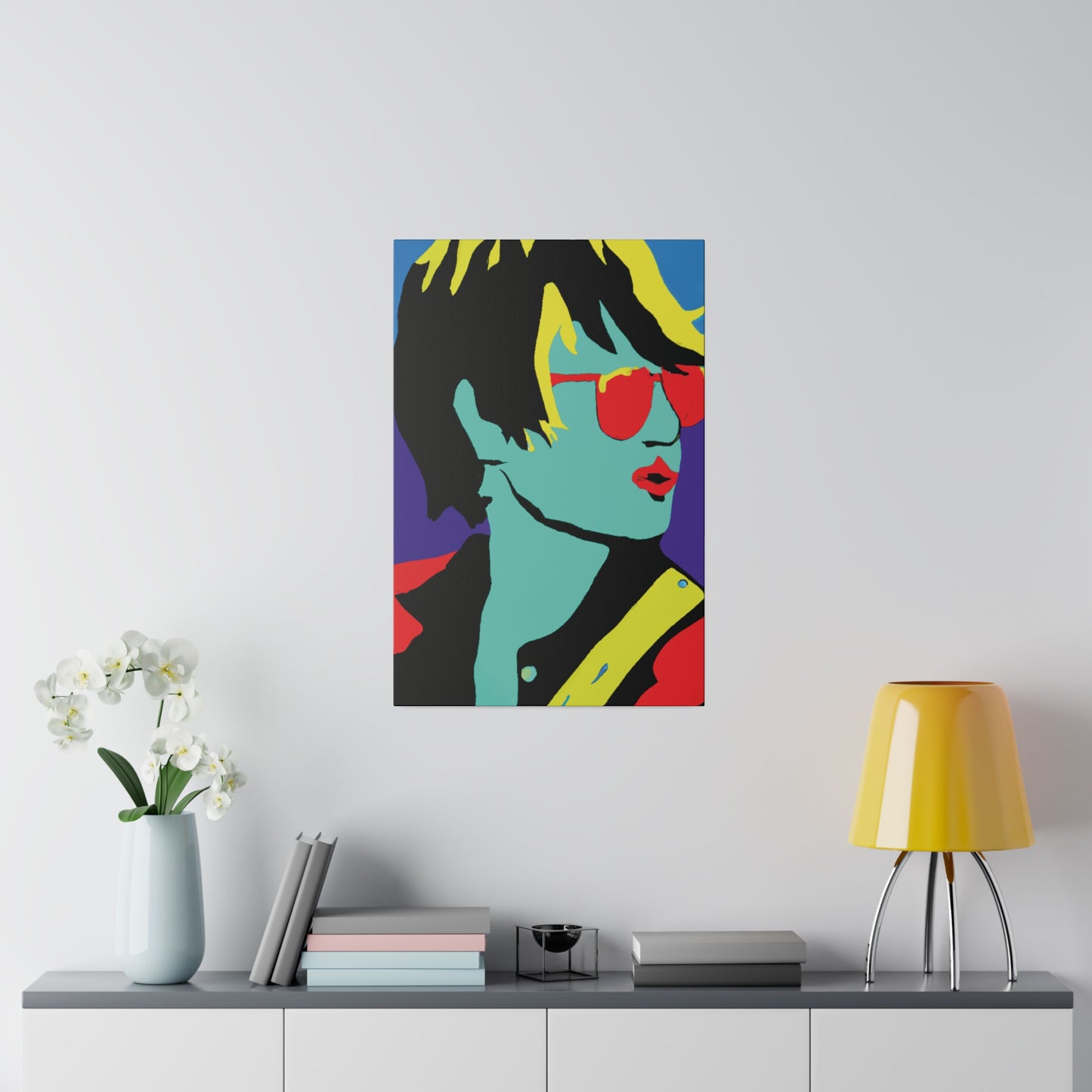 3234H - Rockstar Painting Print | Face | Abstract | Poster | Home Decor | Wall Art | Music Art | Canvas