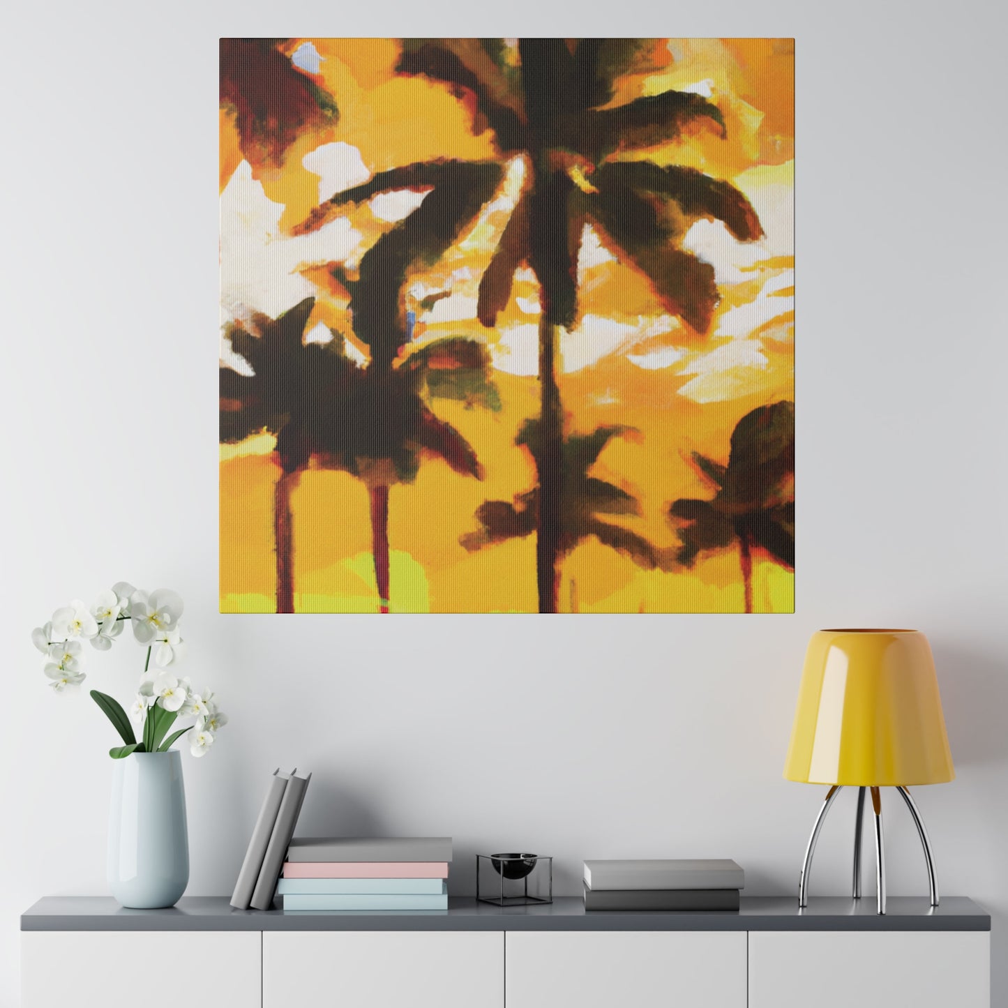 3197H - Miami Beach Sunset Painting Print | Miami | Beach | Sunset | Poster | Home Decor | Wall Art | Canvas