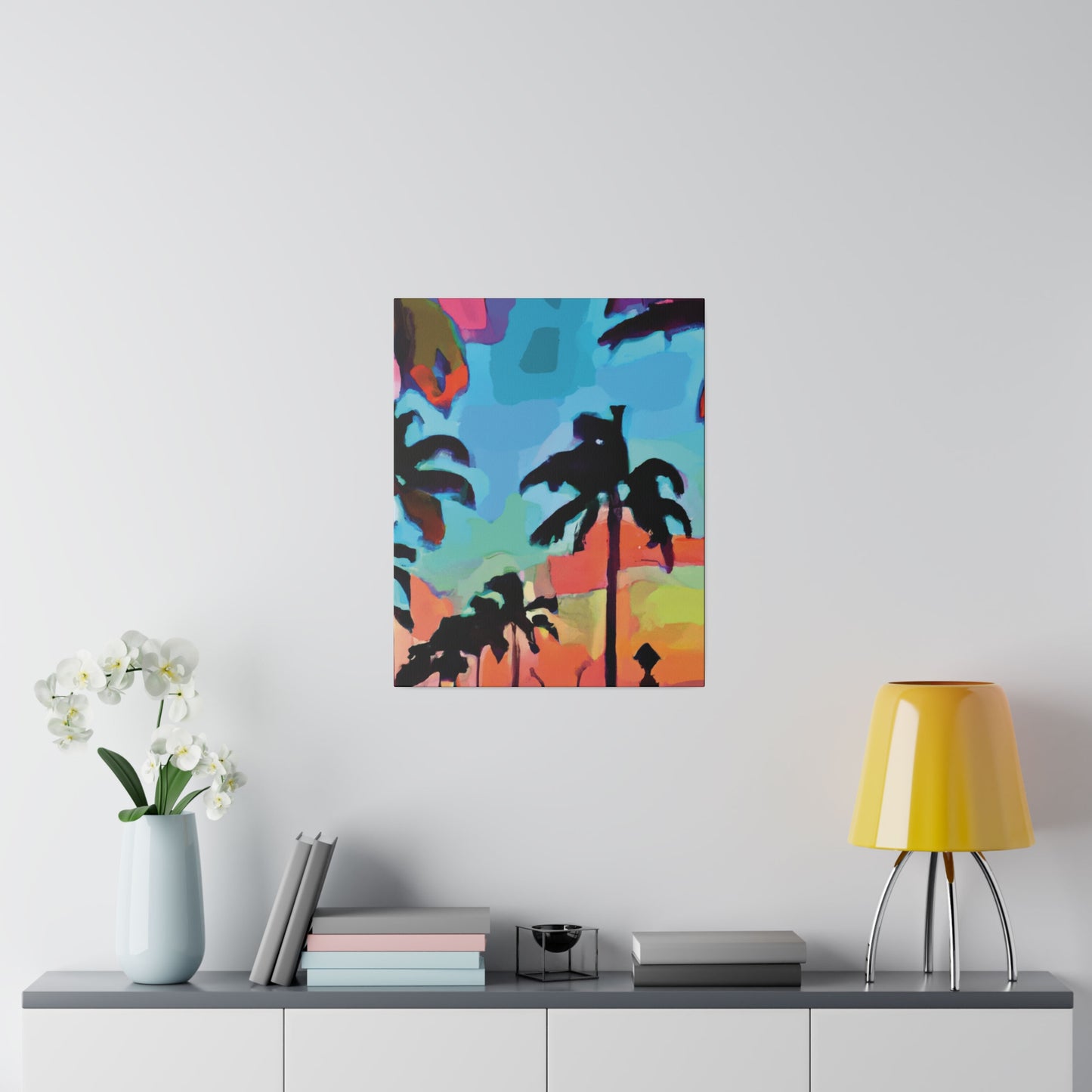 7439V - Miami Beach Sunset Painting Print | Miami | Beach | Sunset | Poster | Home Decor | Wall Art | Canvas