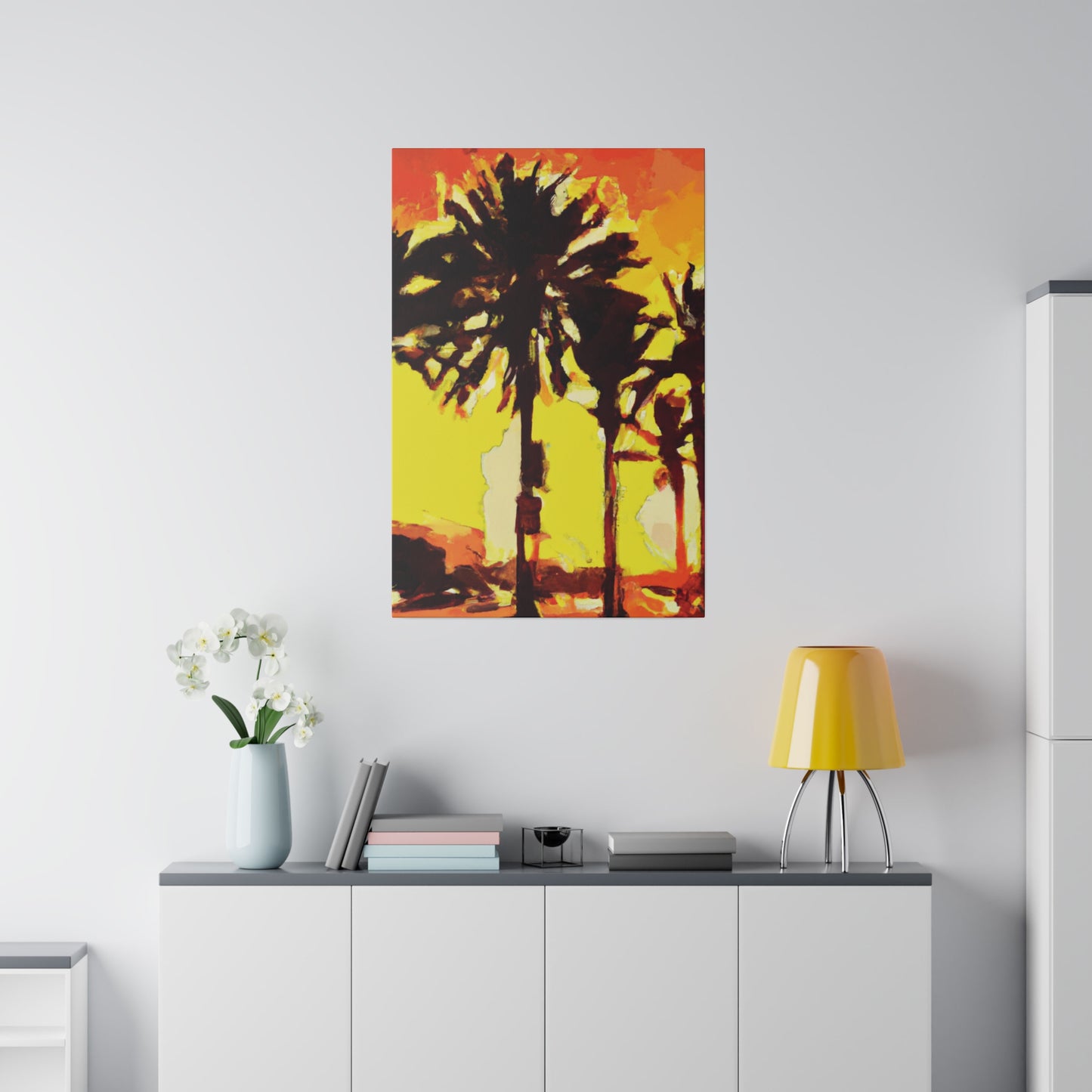 8336Q - Miami Beach Sunset Painting Print | Miami | Beach | Sunset | Poster | Home Decor | Wall Art | Canvas