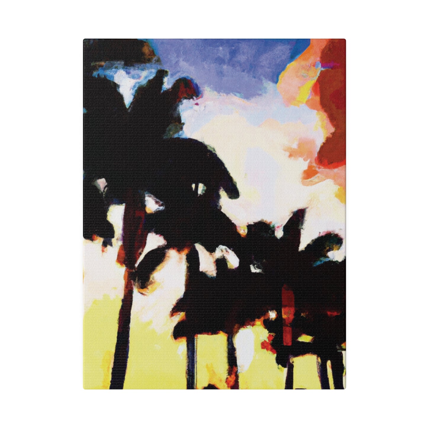 9127M - Miami Beach Sunset Painting Print | Miami | Beach | Sunset | Poster | Home Decor | Wall Art | Canvas