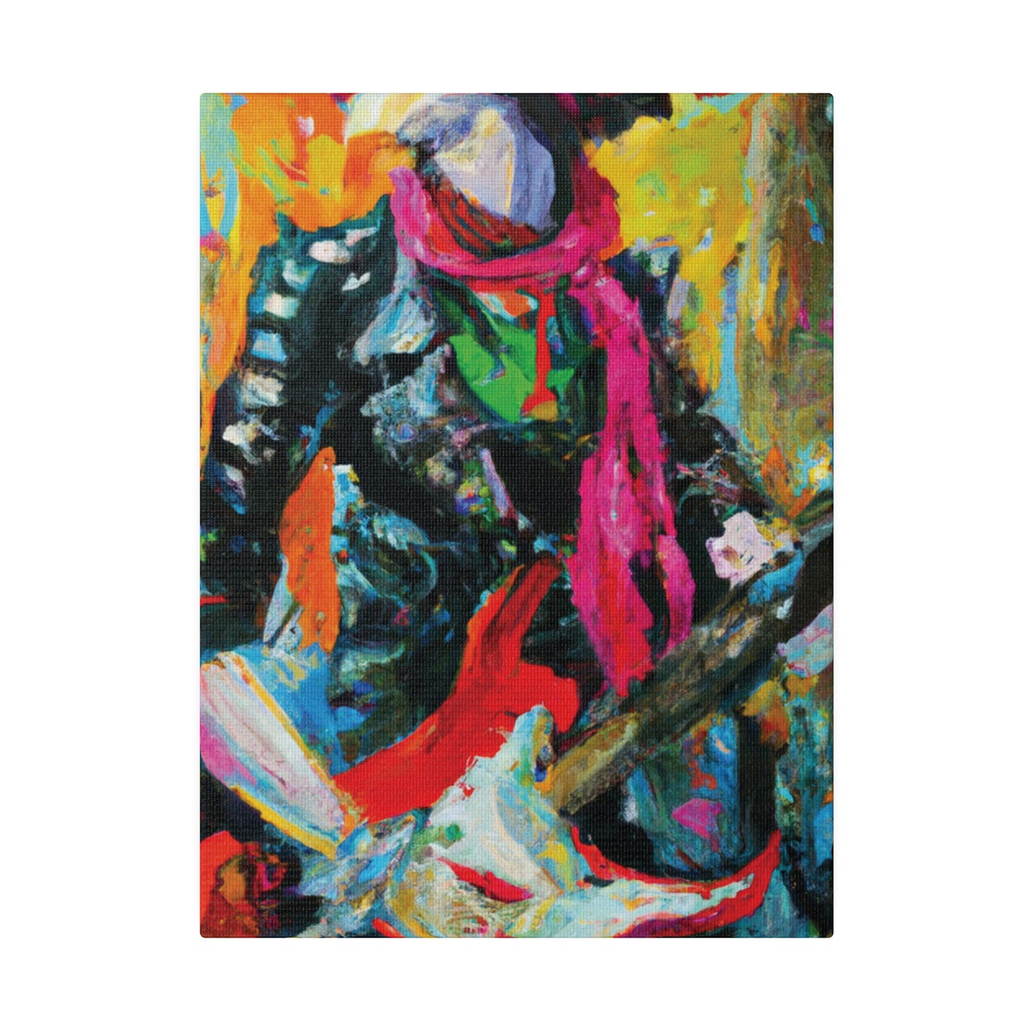 8579X - Rockstar Oil Painting Style Print | Poster | Home Decor | Wall Art | Music Art | Canvas