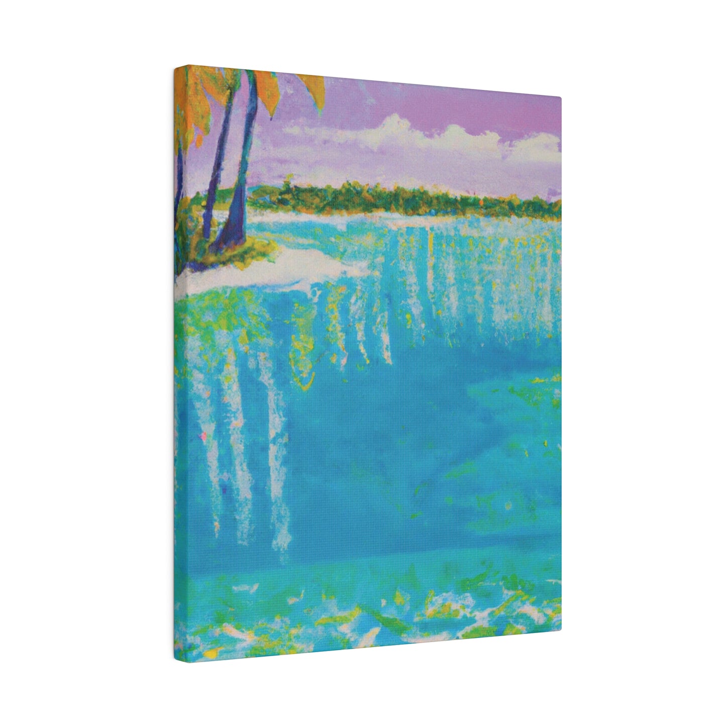 4568K - Bahamas Ocean Painting Print | Bahamas | Ocean | Beach | Poster | Home Decor | Wall Art | Canvas