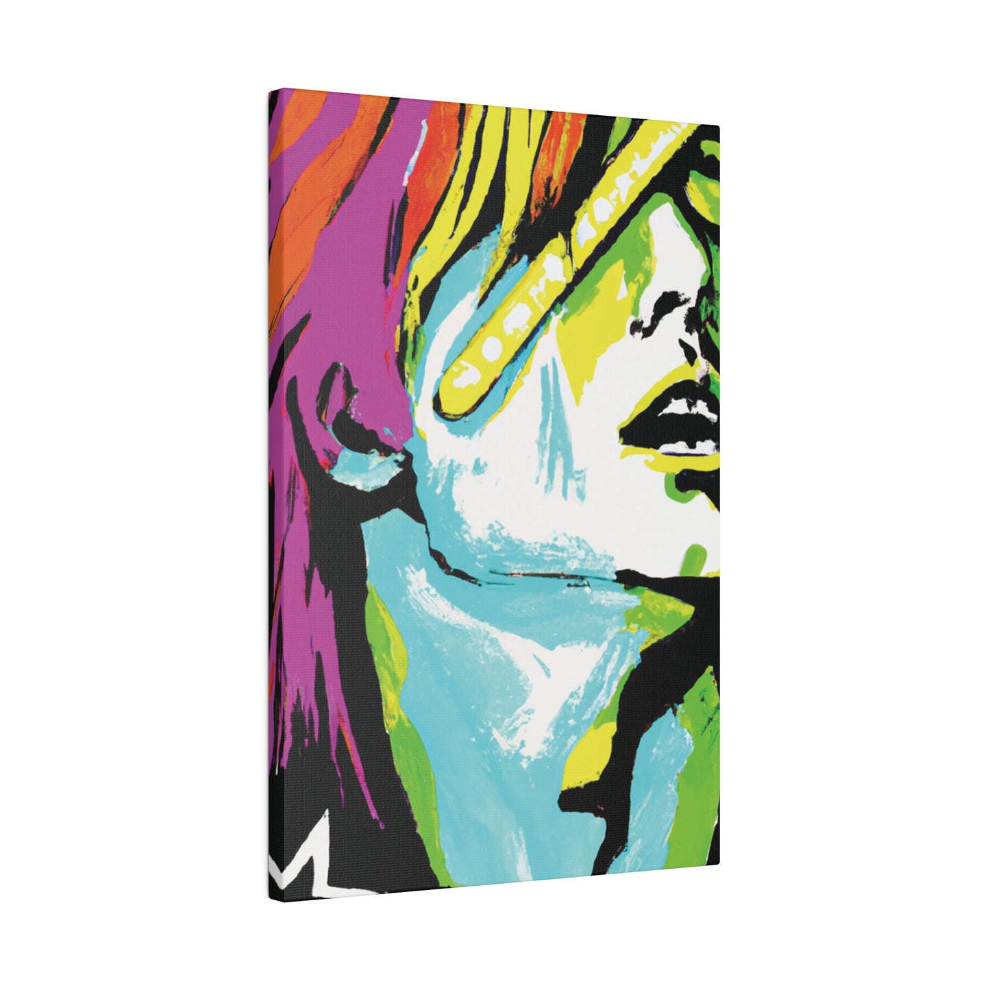 2120E - Rockstar Painting Print | Face | Abstract | Poster | Home Decor | Wall Art | Music Art | Canvas