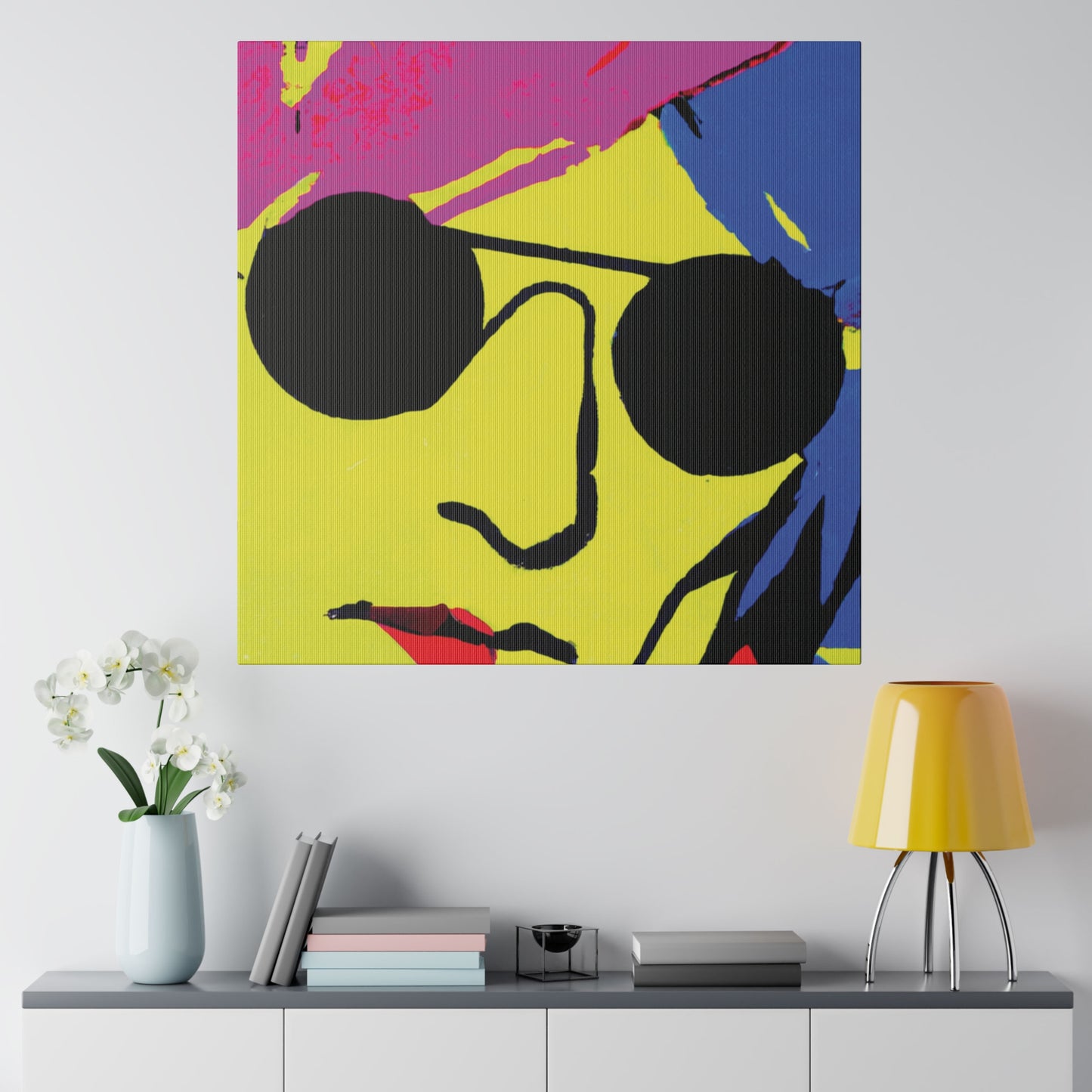 7490C - Rockstar Painting Print | Face | Abstract | Poster | Home Decor | Wall Art | Music Art | Canvas