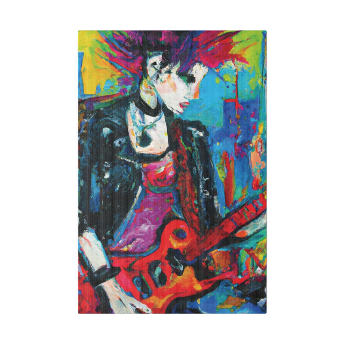 9051F - Rockstar Oil Painting Style Print | Poster | Home Decor | Wall Art | Music Art | Canvas