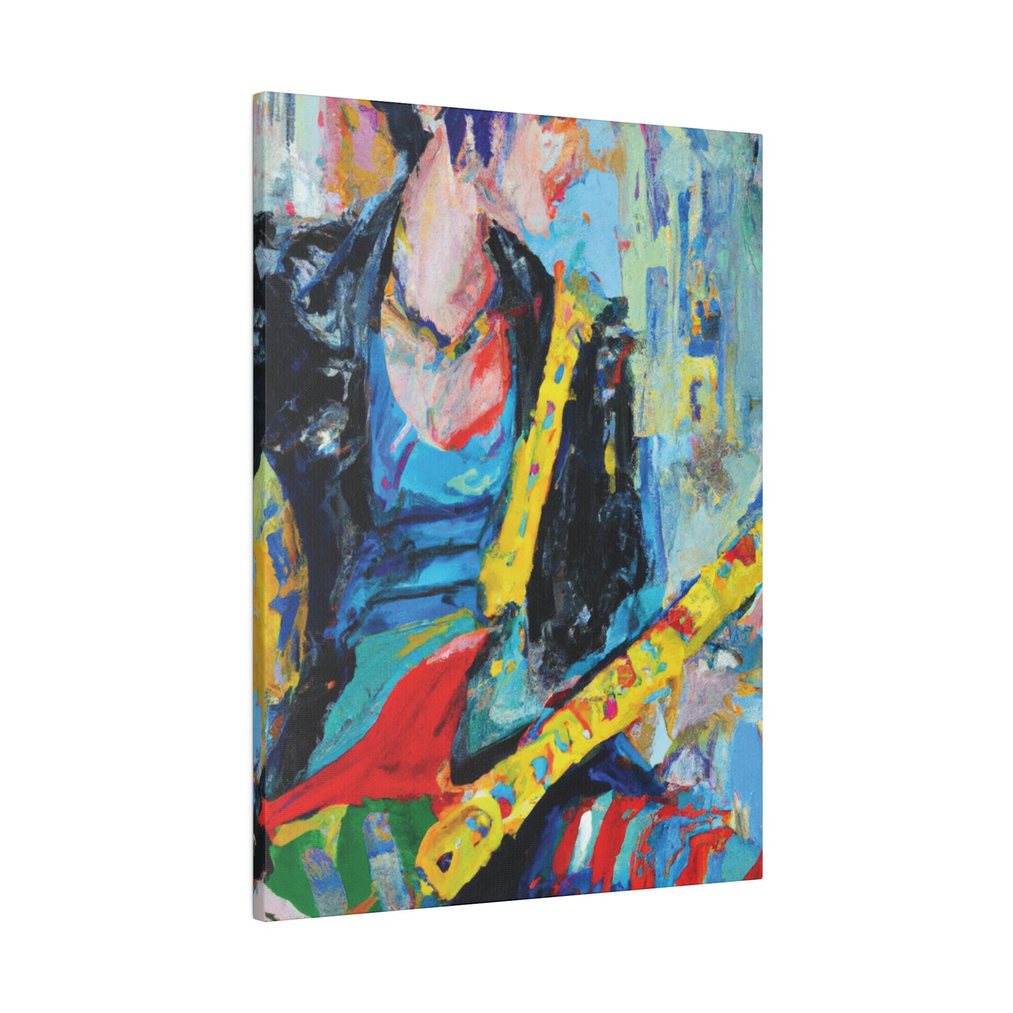 514Y - Rockstar Oil Painting Style Print | Poster | Home Decor | Wall Art | Music Art | Canvas