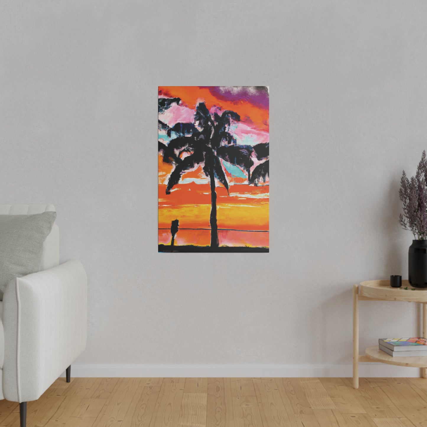 8371S - Miami Beach Sunset Painting Print | Miami | Beach | Sunset | Poster | Home Decor | Wall Art | Canvas