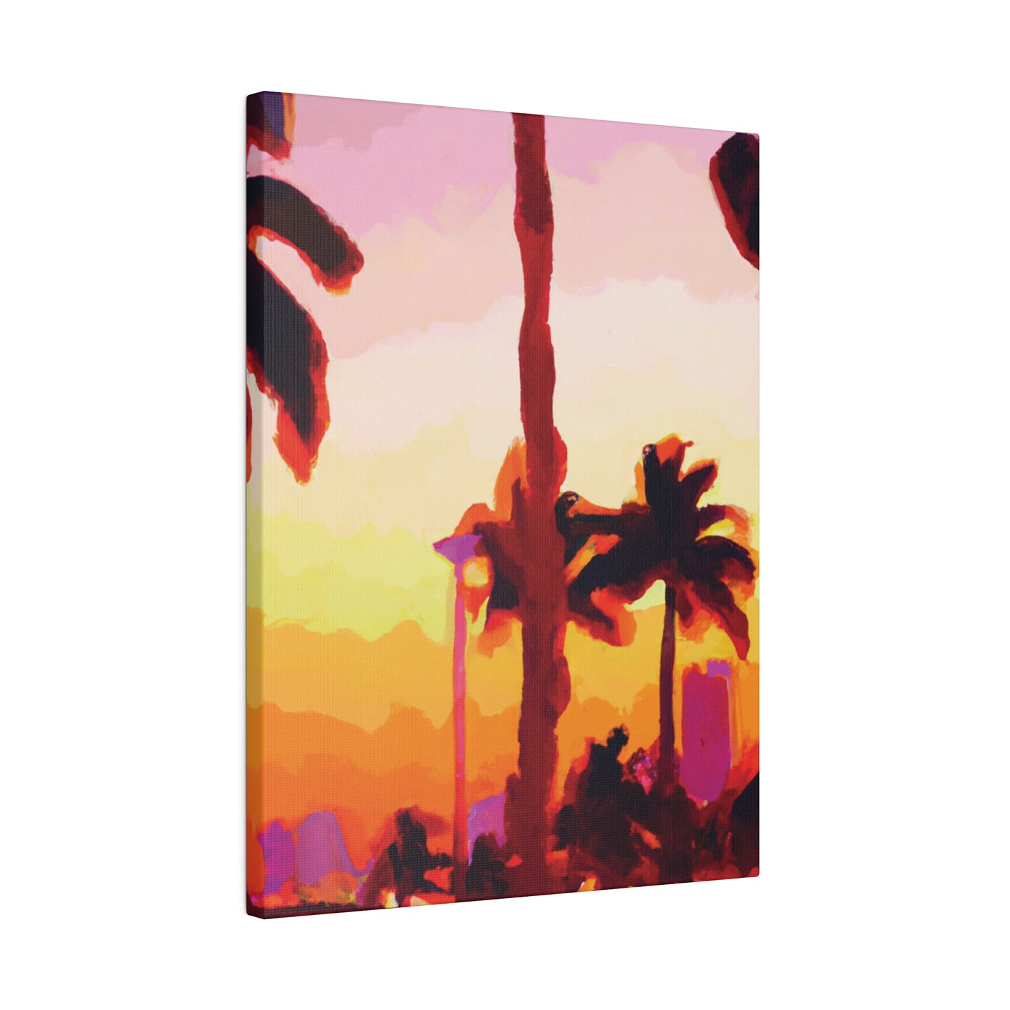 7016Q - Miami Beach Sunset Painting Print | Miami | Beach | Sunset | Poster | Home Decor | Wall Art | Canvas