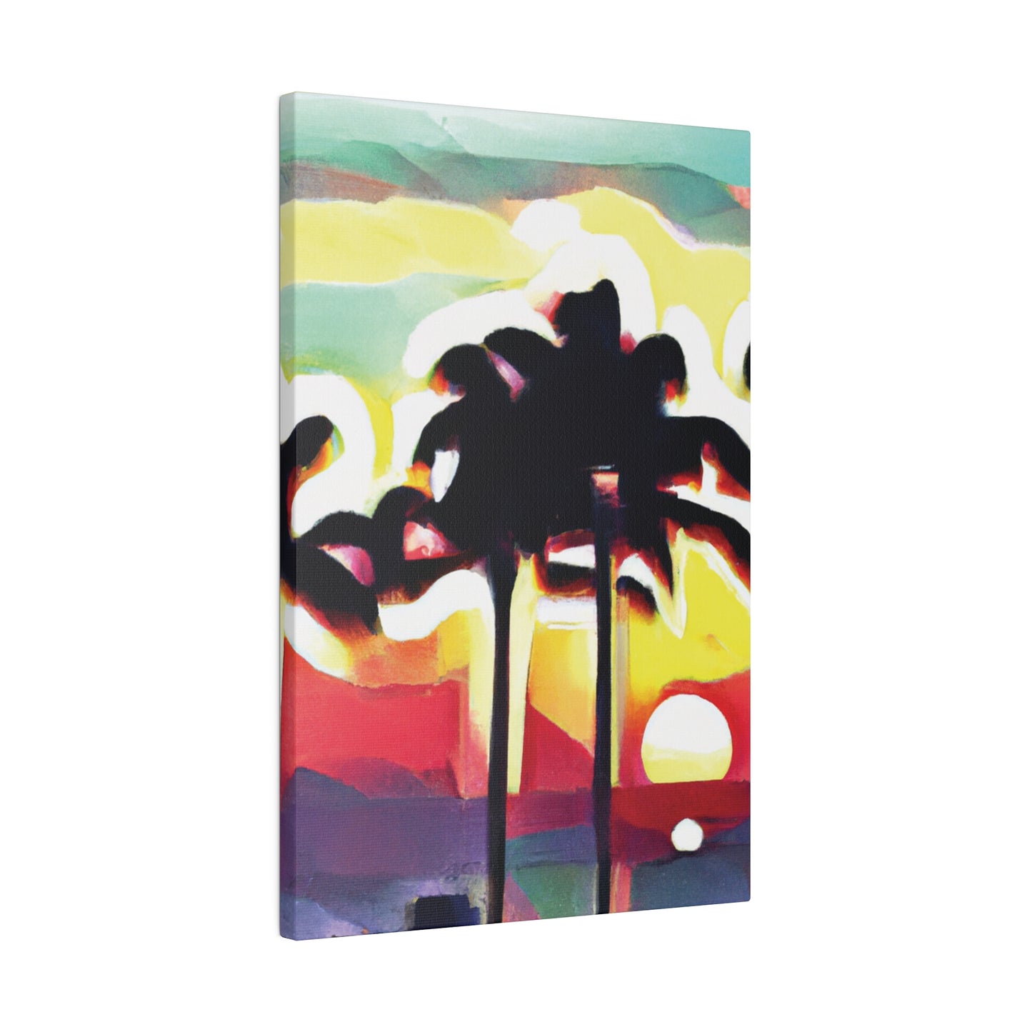 4134X - Miami Beach Sunset Painting Print | Miami | Beach | Sunset | Poster | Home Decor | Wall Art | Canvas