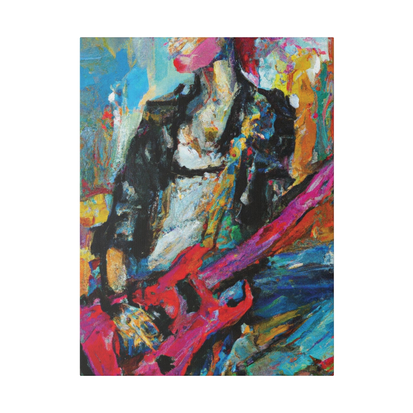 472O - Rockstar Oil Painting Style Print | Poster | Home Decor | Wall Art | Music Art | Canvas