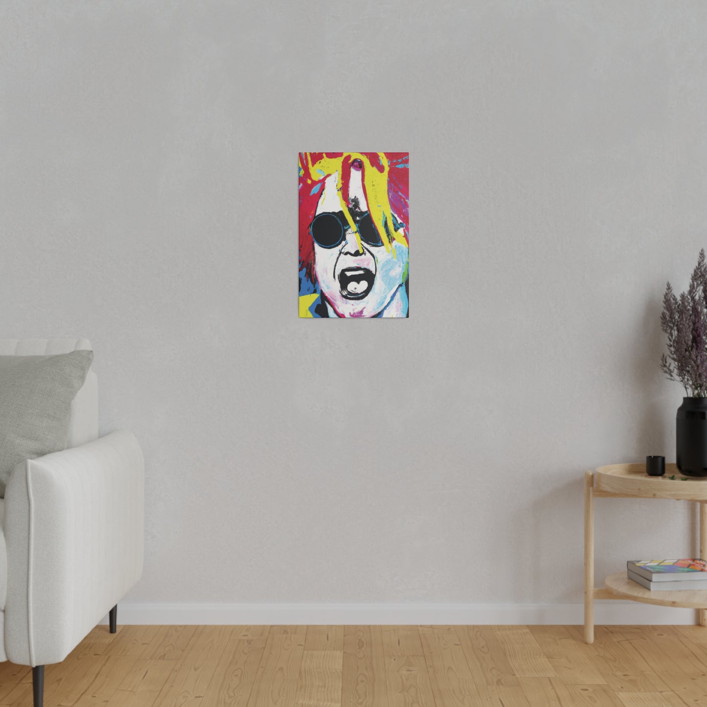 9456X - Rockstar Painting Print | Face | Abstract | Poster | Home Decor | Wall Art | Music Art | Canvas