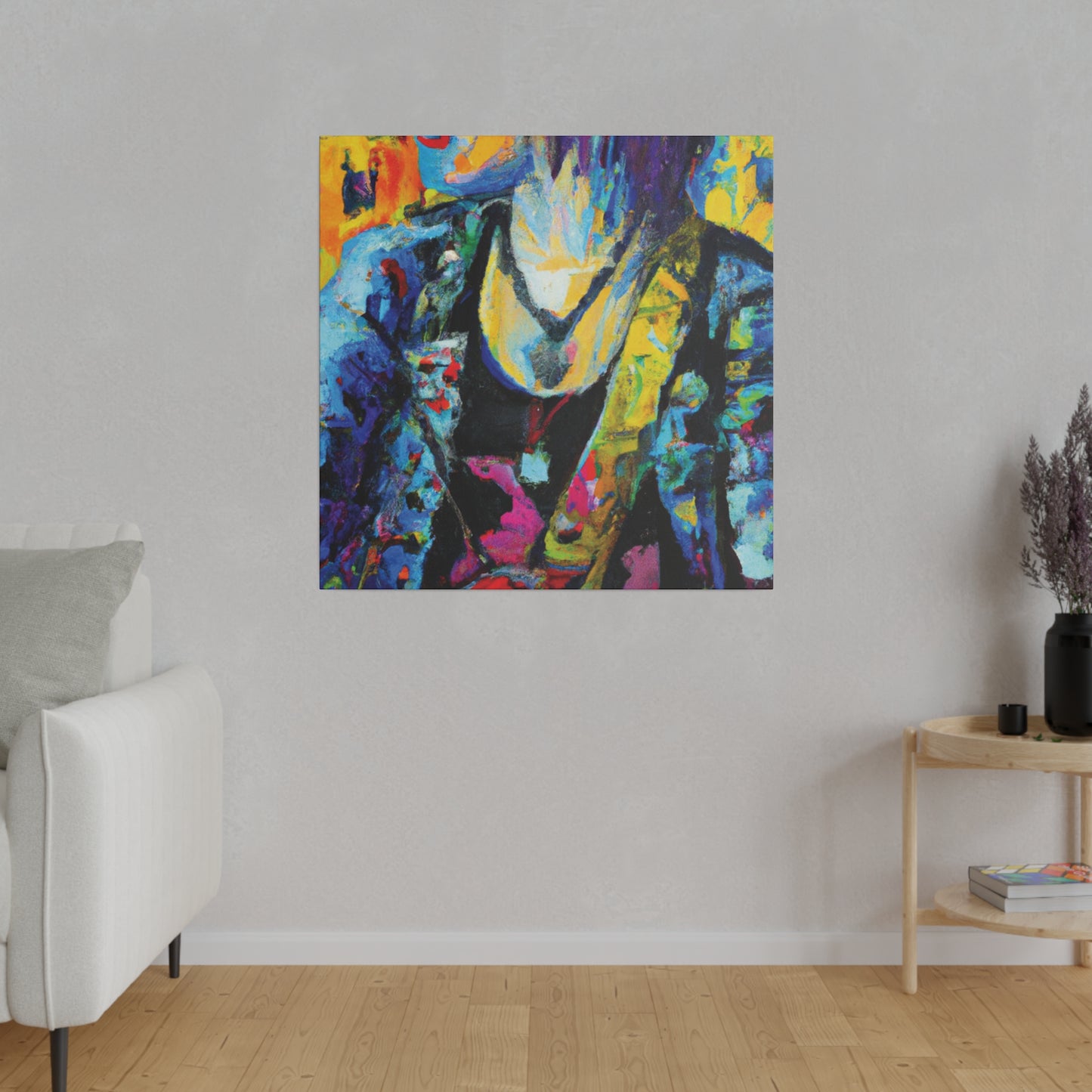 9756Z - Rockstar Oil Painting Style Print | Poster | Home Decor | Wall Art | Music Art | Canvas