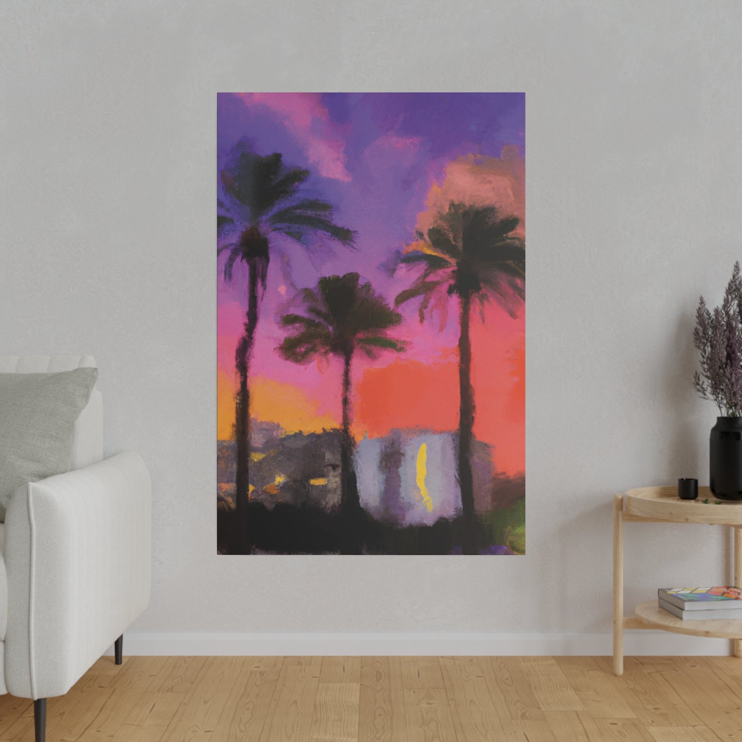 722V - Miami Beach Sunset Painting Print | Miami | Beach | Sunset | Poster | Home Decor | Wall Art | Canvas