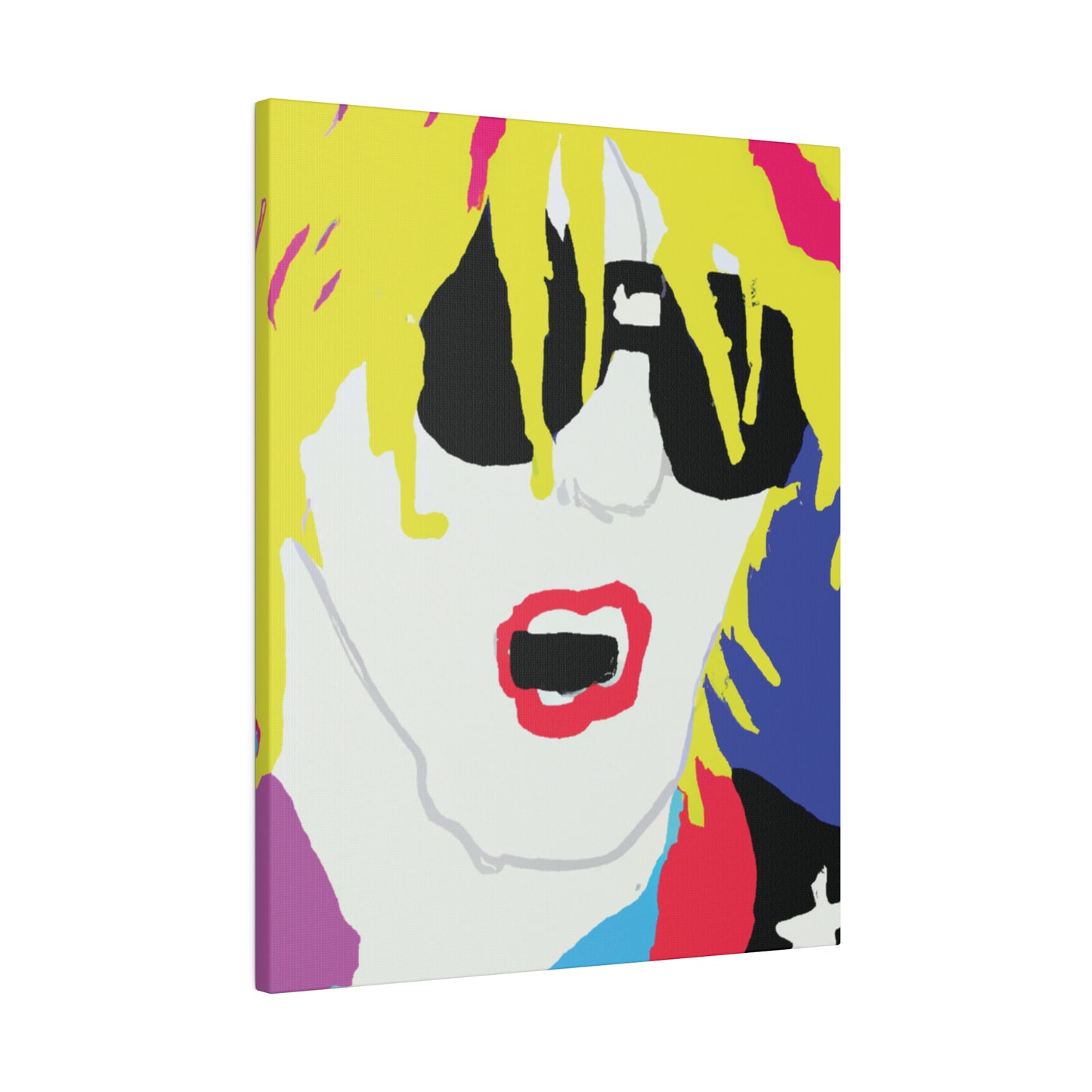 5917X - Rockstar Painting Print | Face | Abstract | Poster | Home Decor | Wall Art | Music Art | Canvas