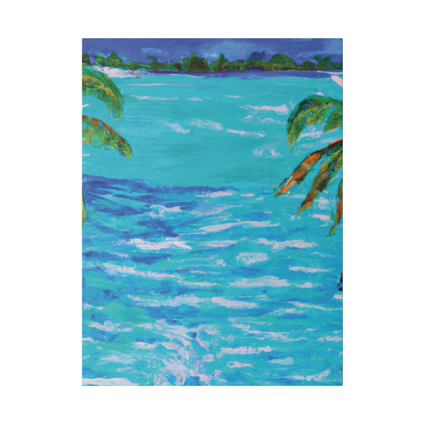 5802L - Bahamas Ocean Painting Print | Bahamas | Ocean | Beach | Poster | Home Decor | Wall Art | Canvas