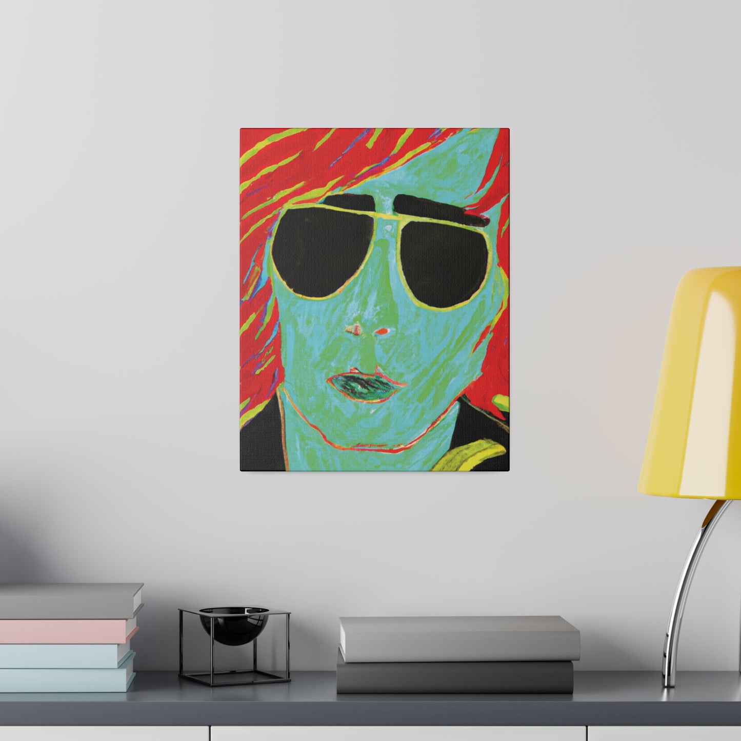 2058M - Rockstar Painting Print | Face | Abstract | Poster | Home Decor | Wall Art | Music Art | Canvas