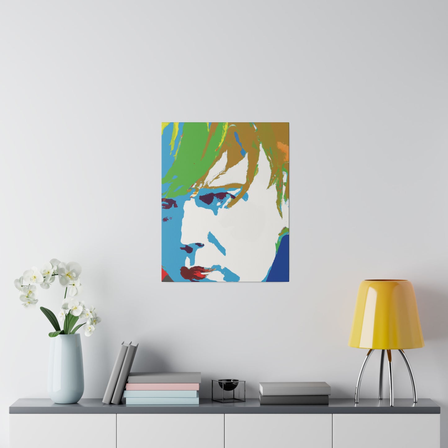 2179J - Rockstar Painting Print | Face | Abstract | Poster | Home Decor | Wall Art | Music Art | Canvas