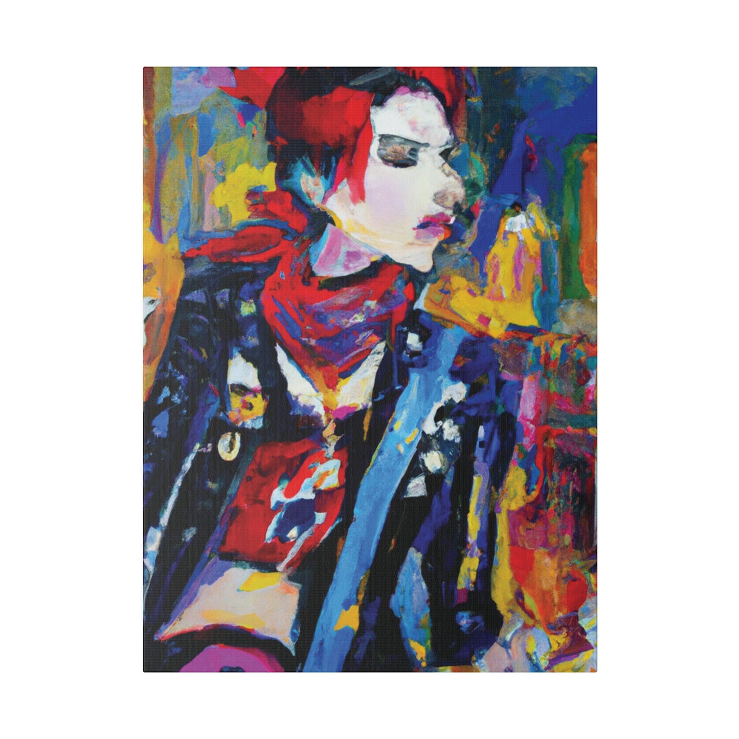 8996X - Rockstar Oil Painting Style Print | Poster | Home Decor | Wall Art | Music Art | Canvas