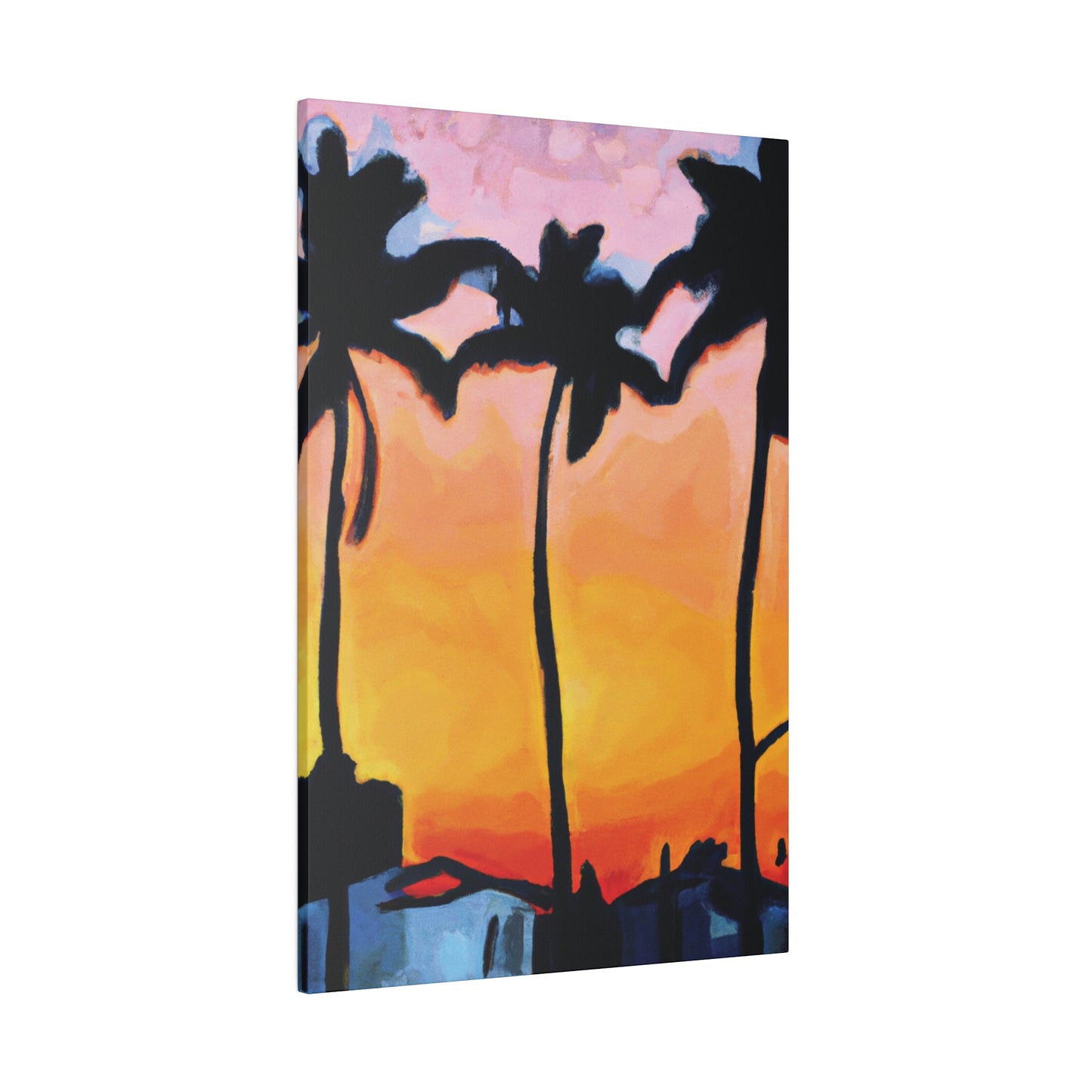 9545F - Miami Beach Sunset Painting Print | Miami | Beach | Sunset | Poster | Home Decor | Wall Art | Canvas