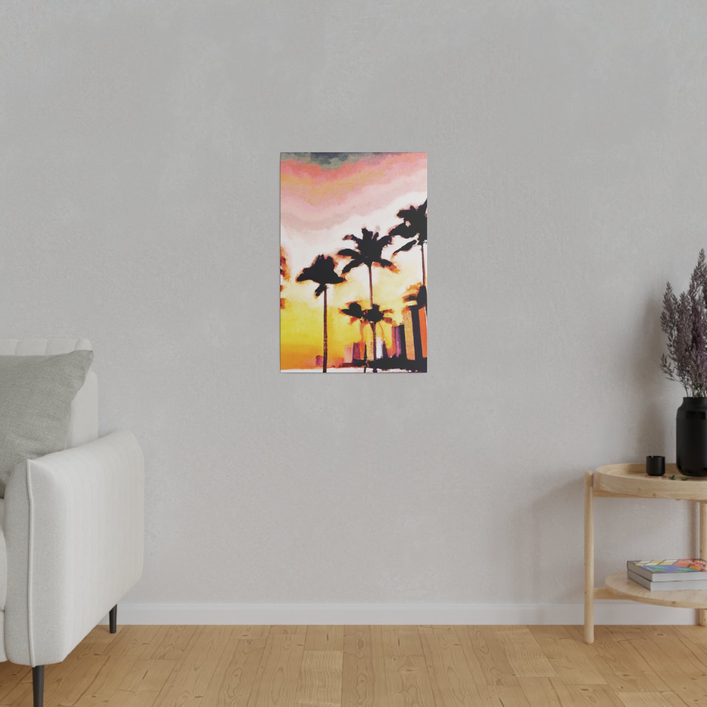 8005X - Miami Beach Sunset Painting Print | Miami | Beach | Sunset | Poster | Home Decor | Wall Art | Canvas