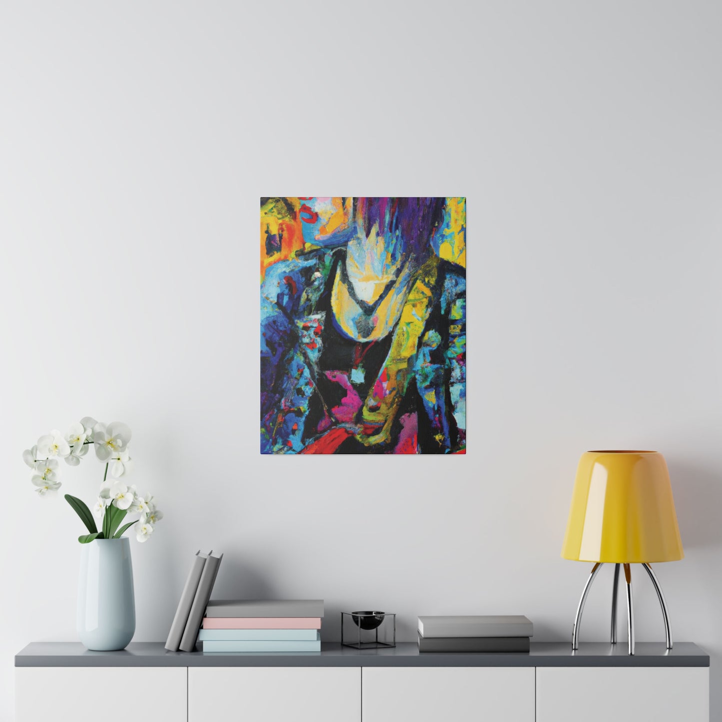 9756Z - Rockstar Oil Painting Style Print | Poster | Home Decor | Wall Art | Music Art | Canvas