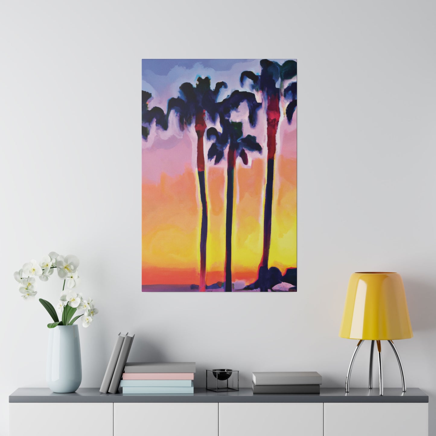 7116C - Miami Beach Sunset Painting Print | Miami | Beach | Sunset | Poster | Home Decor | Wall Art | Canvas