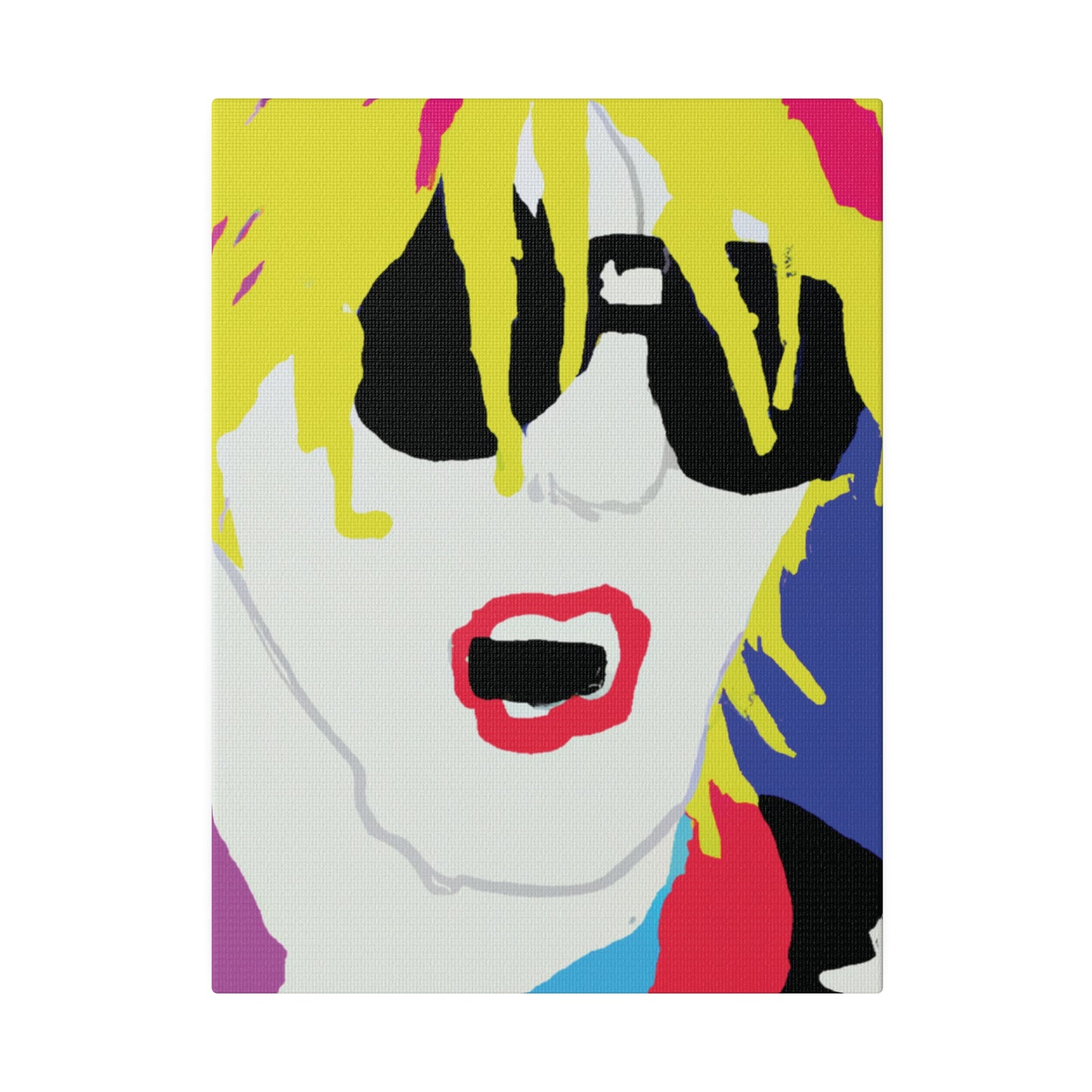 5917X - Rockstar Painting Print | Face | Abstract | Poster | Home Decor | Wall Art | Music Art | Canvas