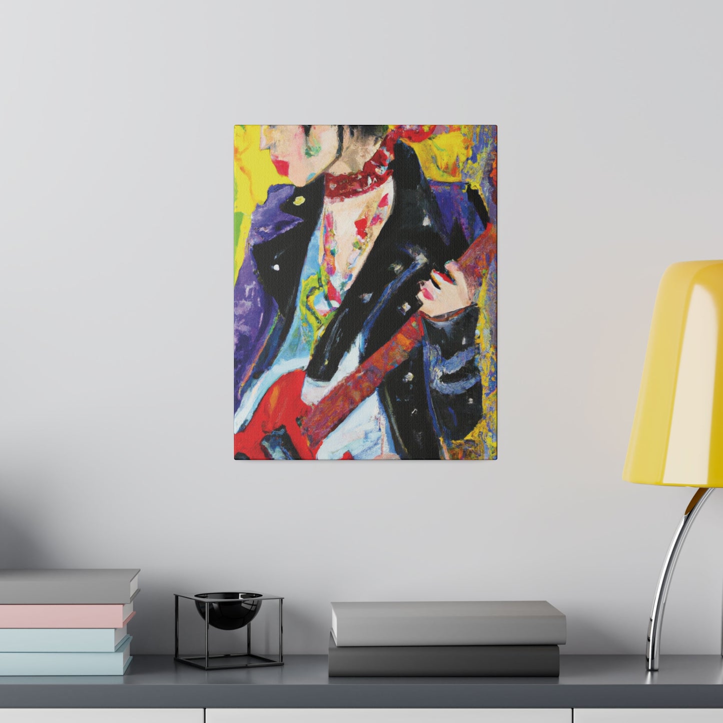 4600X - Rockstar Oil Painting Style Print | Poster | Home Decor | Wall Art | Music Art | Canvas