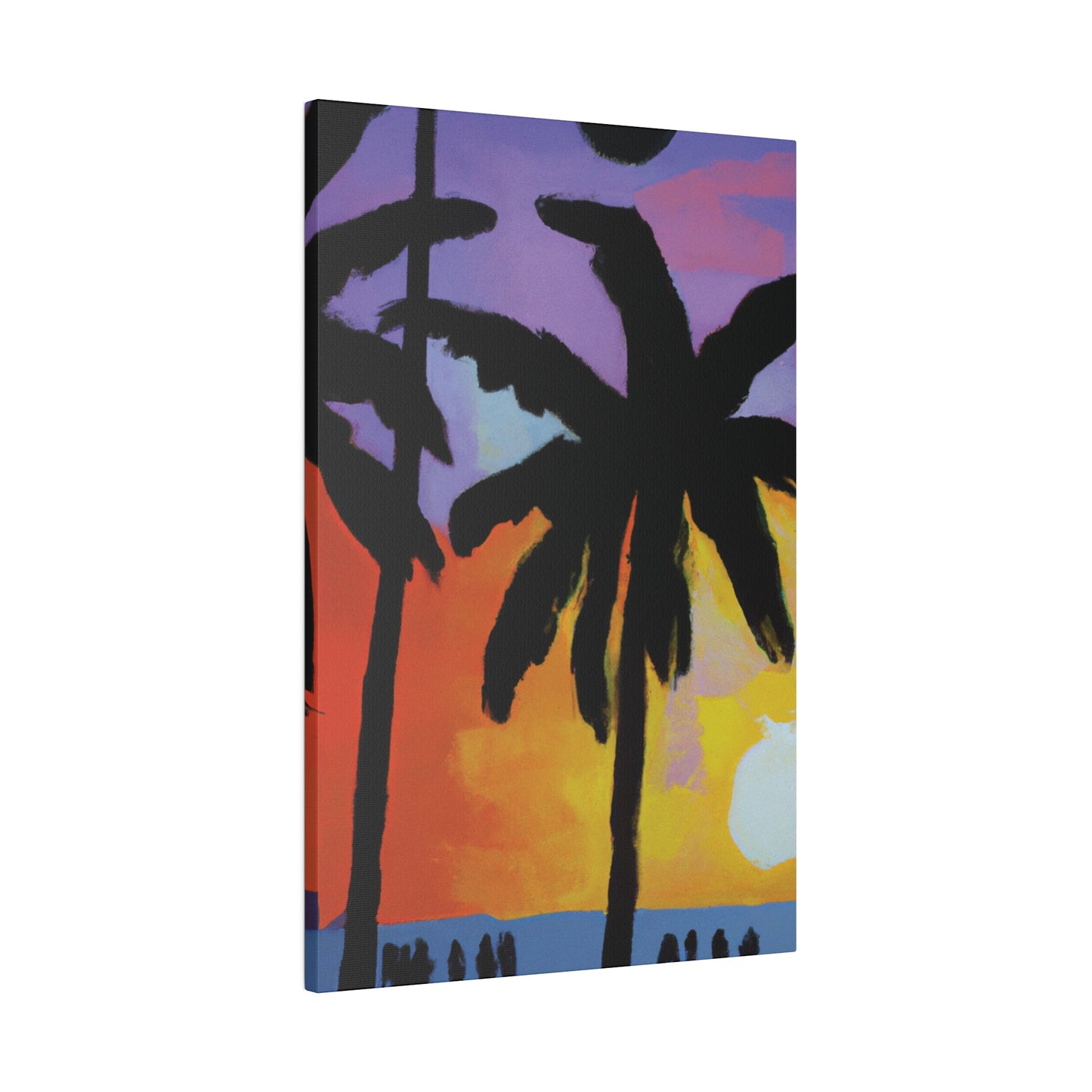 8594V - Miami Beach Sunset Painting Print | Miami | Beach | Sunset | Poster | Home Decor | Wall Art | Canvas