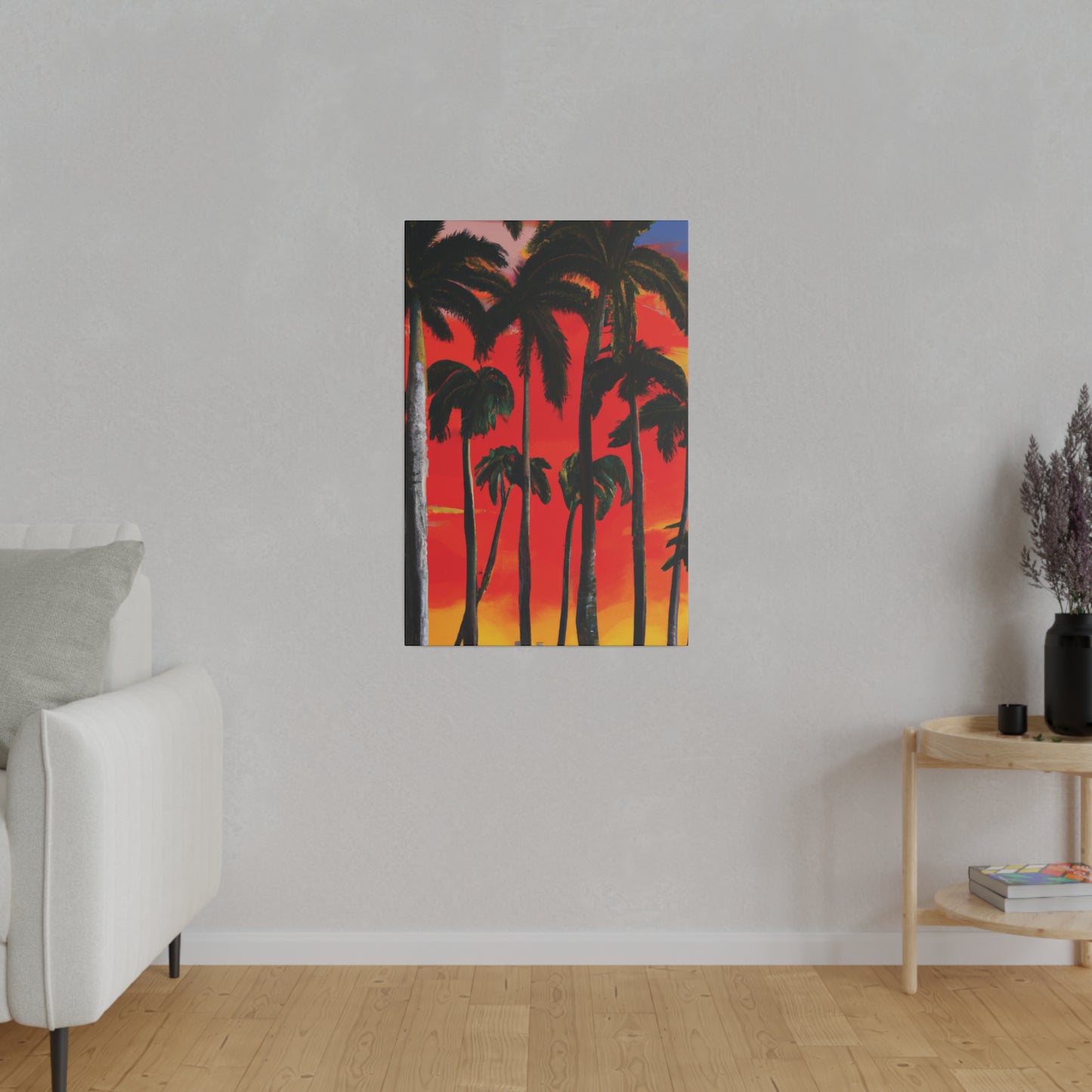 4286K - Miami Beach Sunset Painting Print | Miami | Beach | Sunset | Poster | Home Decor | Wall Art | Canvas