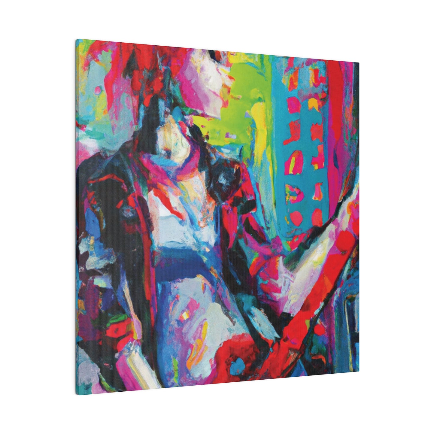 2177U - Rockstar Oil Painting Style Print | Poster | Home Decor | Wall Art | Music Art | Canvas