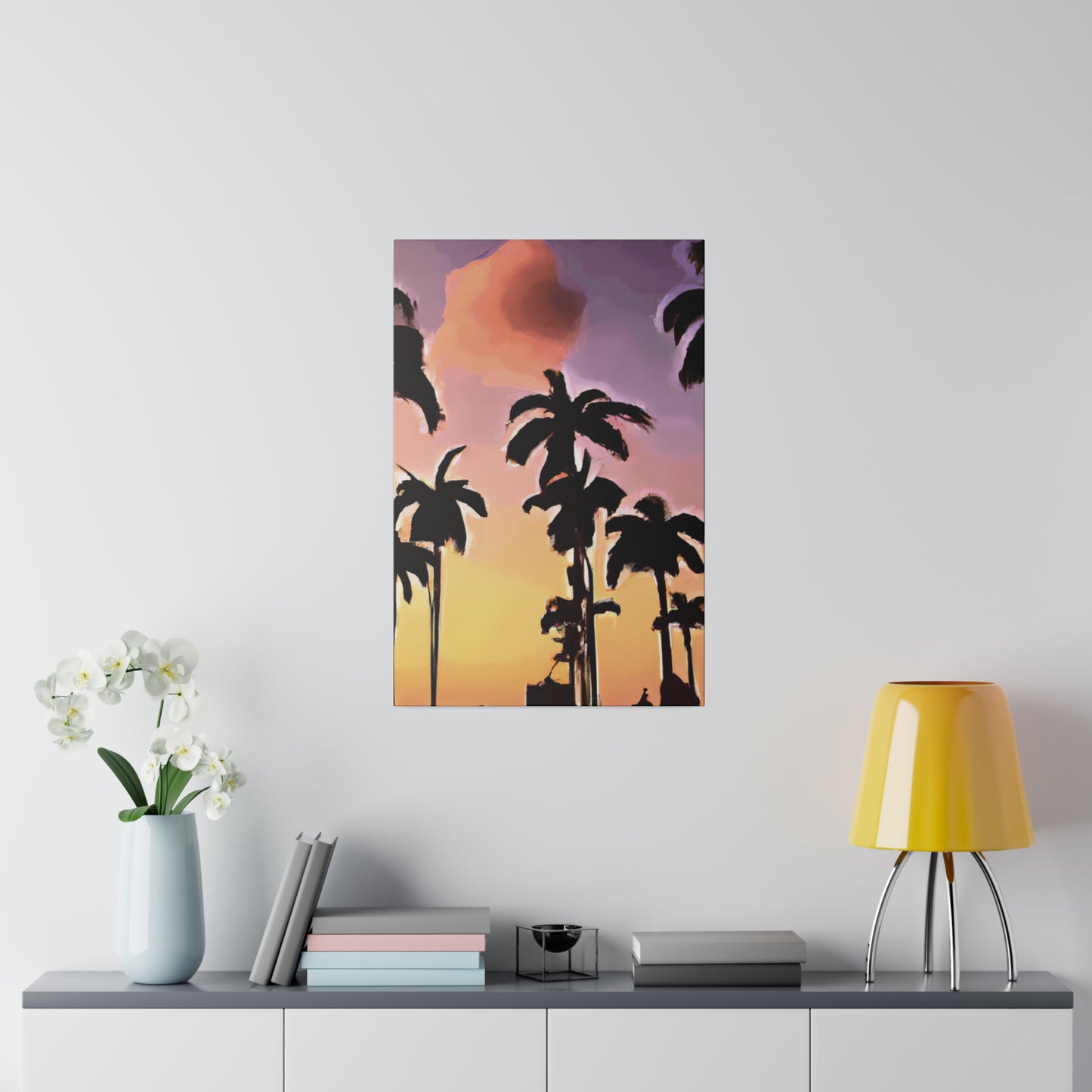 7792Z - Miami Beach Sunset Painting Print | Miami | Beach | Sunset | Poster | Home Decor | Wall Art | Canvas