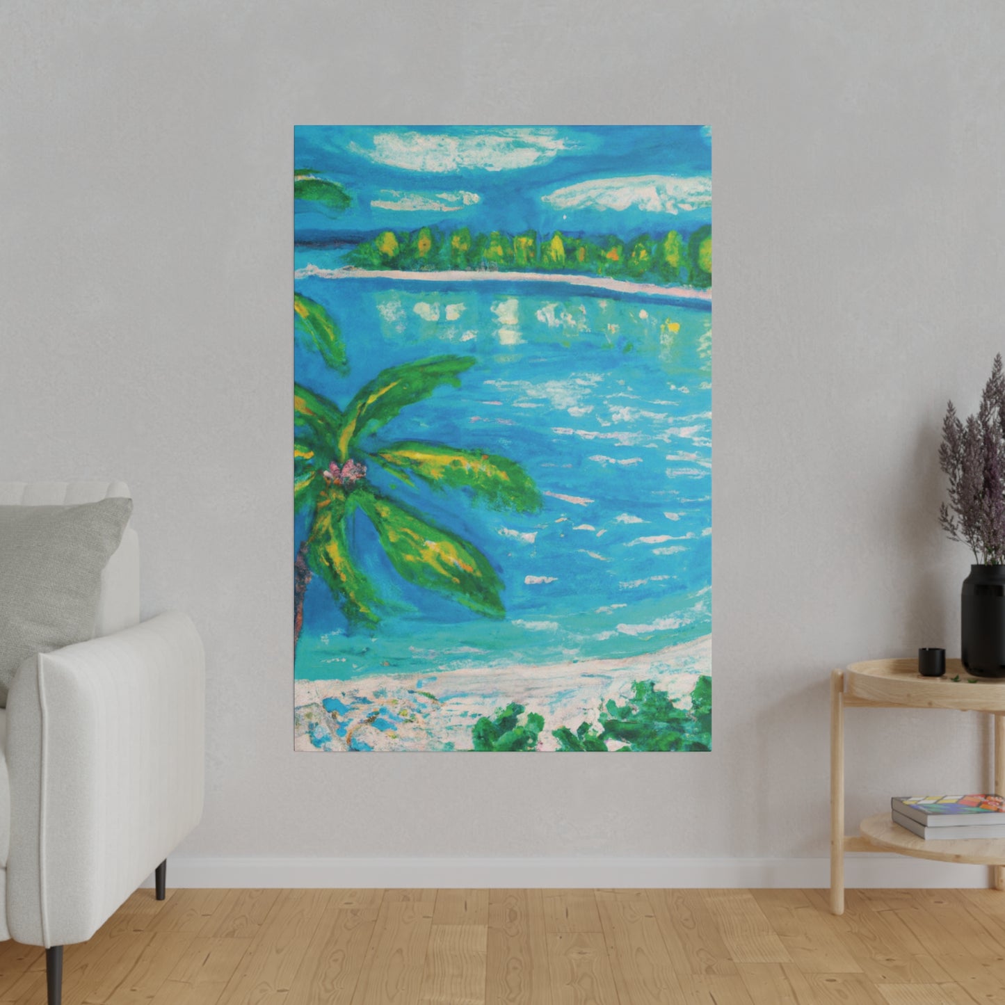 8776T - Bahamas Ocean Painting Print | Bahamas | Ocean | Beach | Poster | Home Decor | Wall Art | Canvas