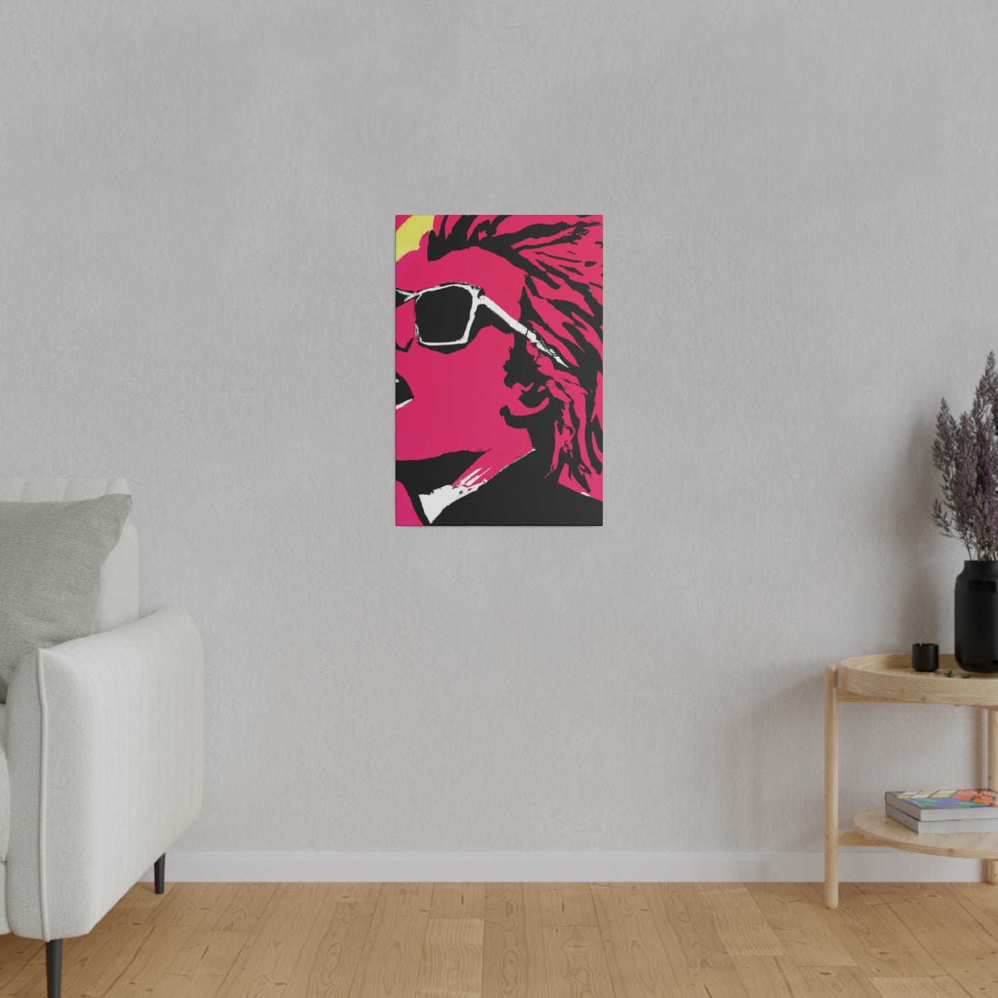 7829G - Rockstar Painting Print | Face | Abstract | Poster | Home Decor | Wall Art | Music Art | Canvas