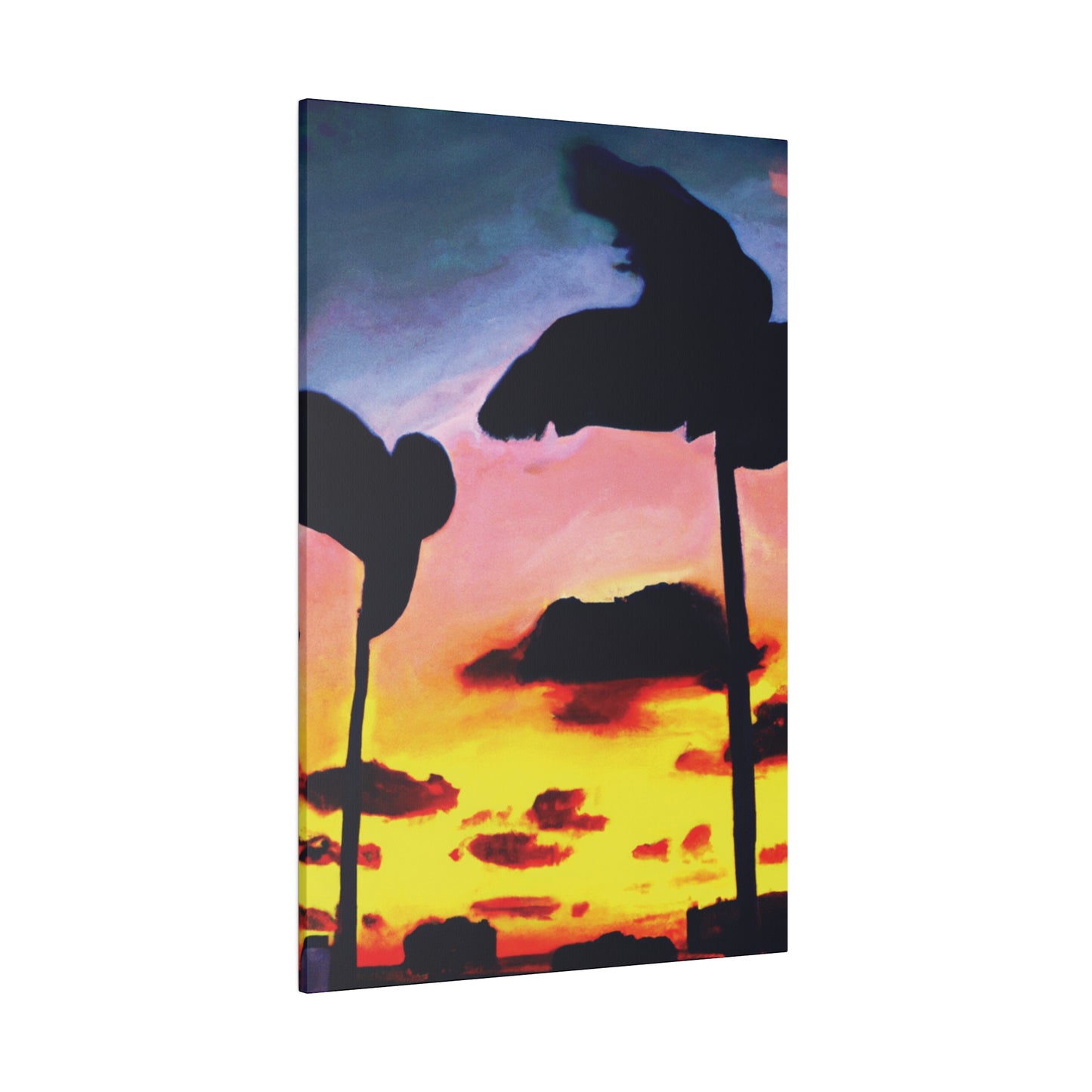 7515G - Miami Beach Sunset Painting Print | Miami | Beach | Sunset | Poster | Home Decor | Wall Art | Canvas