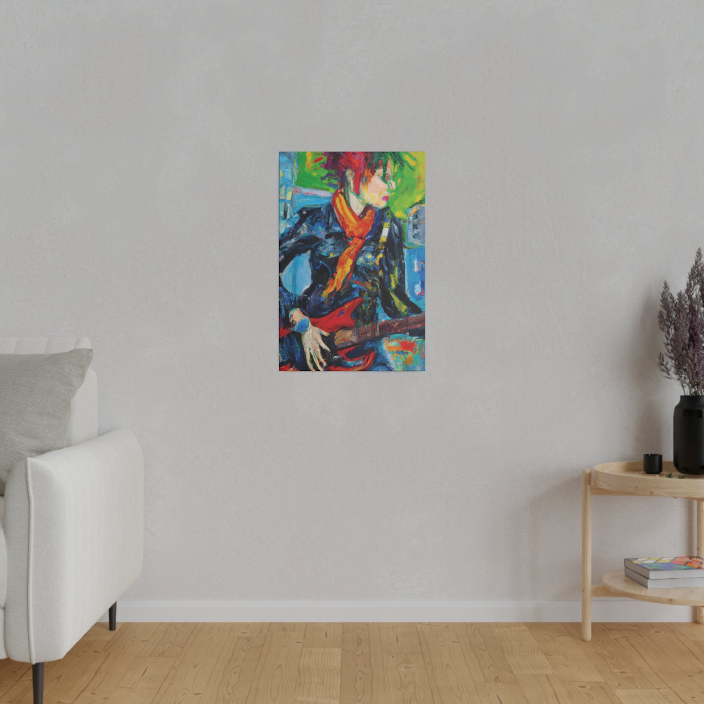 935O - Rockstar Oil Painting Style Print | Poster | Home Decor | Wall Art | Music Art | Canvas