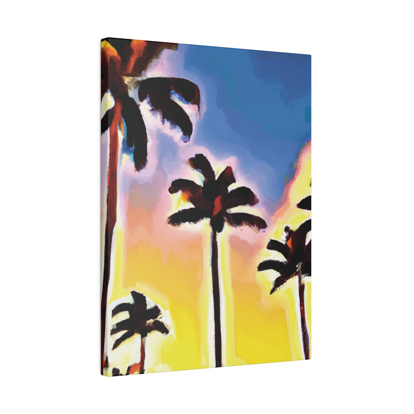 3437Q - Miami Beach Sunset Painting Print | Miami | Beach | Sunset | Poster | Home Decor | Wall Art | Canvas