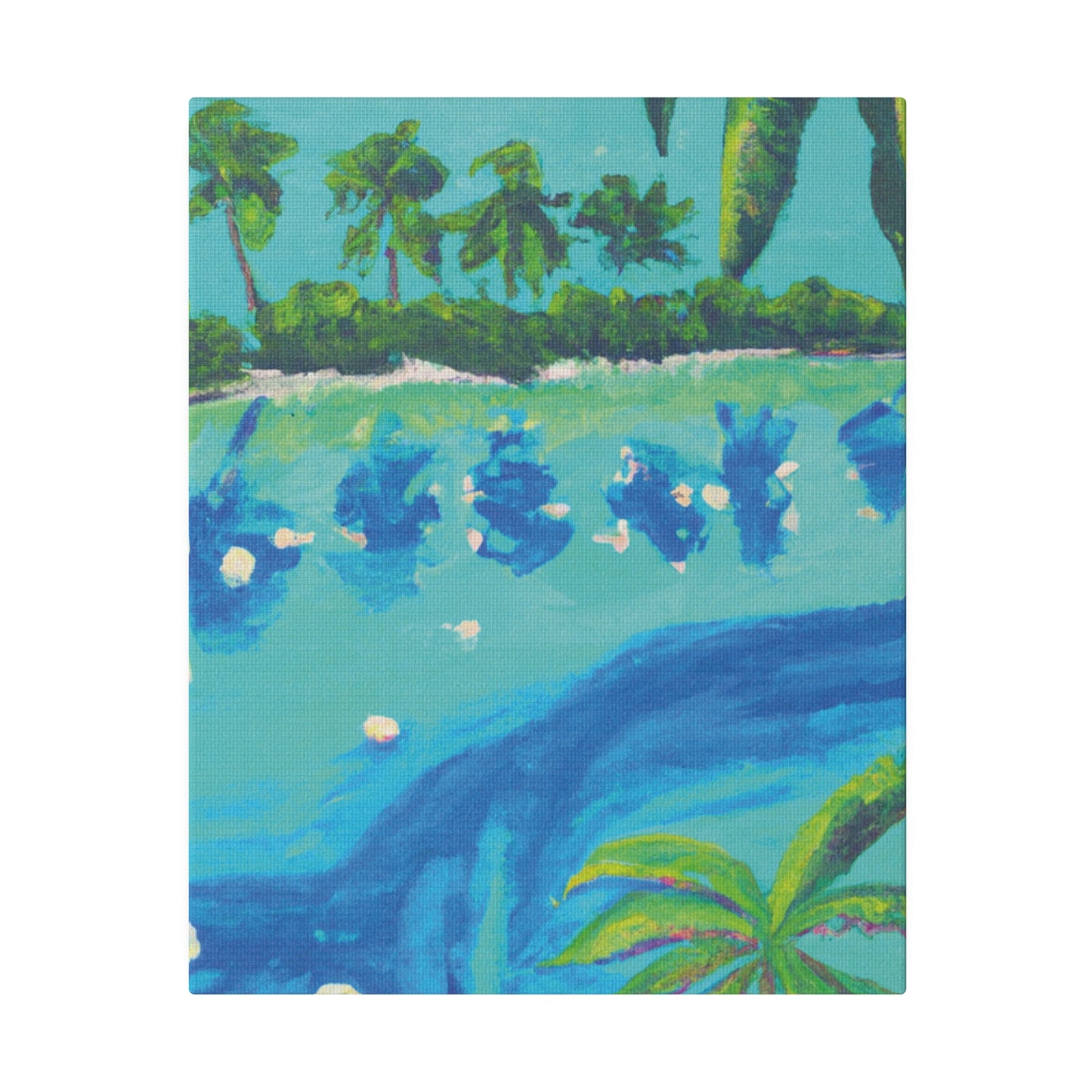 7772T - Bahamas Ocean Painting Print | Bahamas | Ocean | Beach | Poster | Home Decor | Wall Art | Canvas