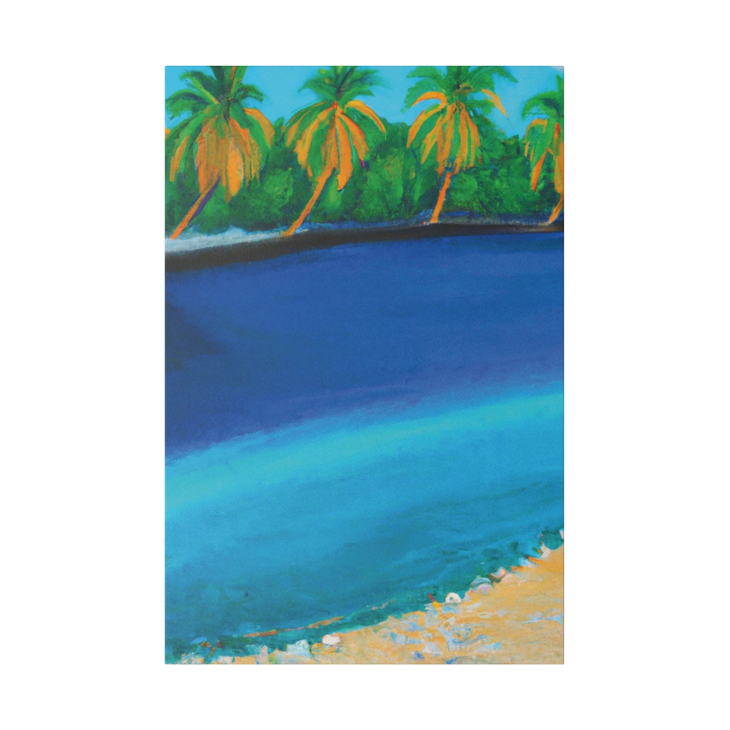 4195T - Bahamas Ocean Painting Print | Bahamas | Ocean | Beach | Poster | Home Decor | Wall Art | Canvas